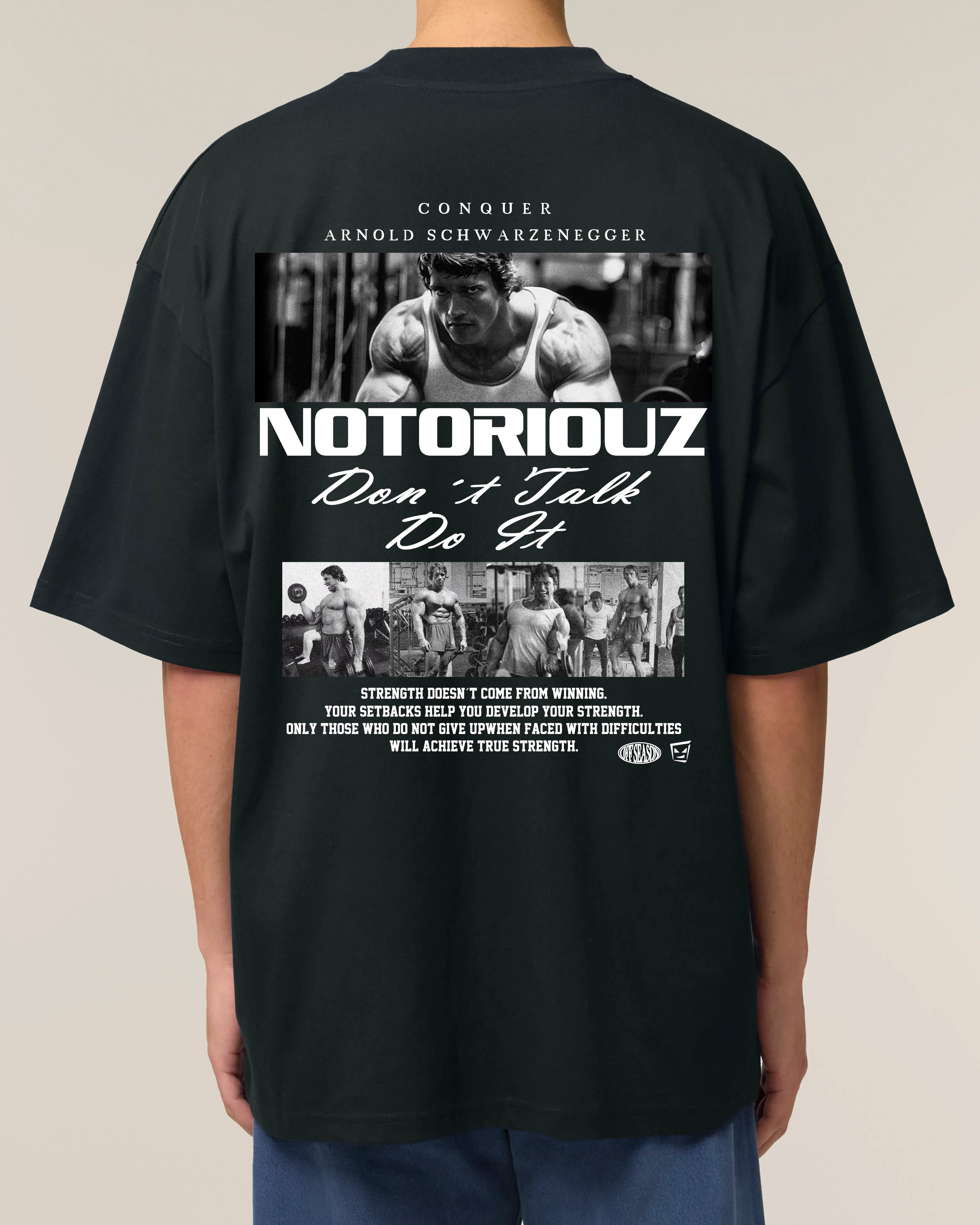 Teeflix Oversized Pump Cover Gym Shirt | Bodybuilding Training Shirt Herren