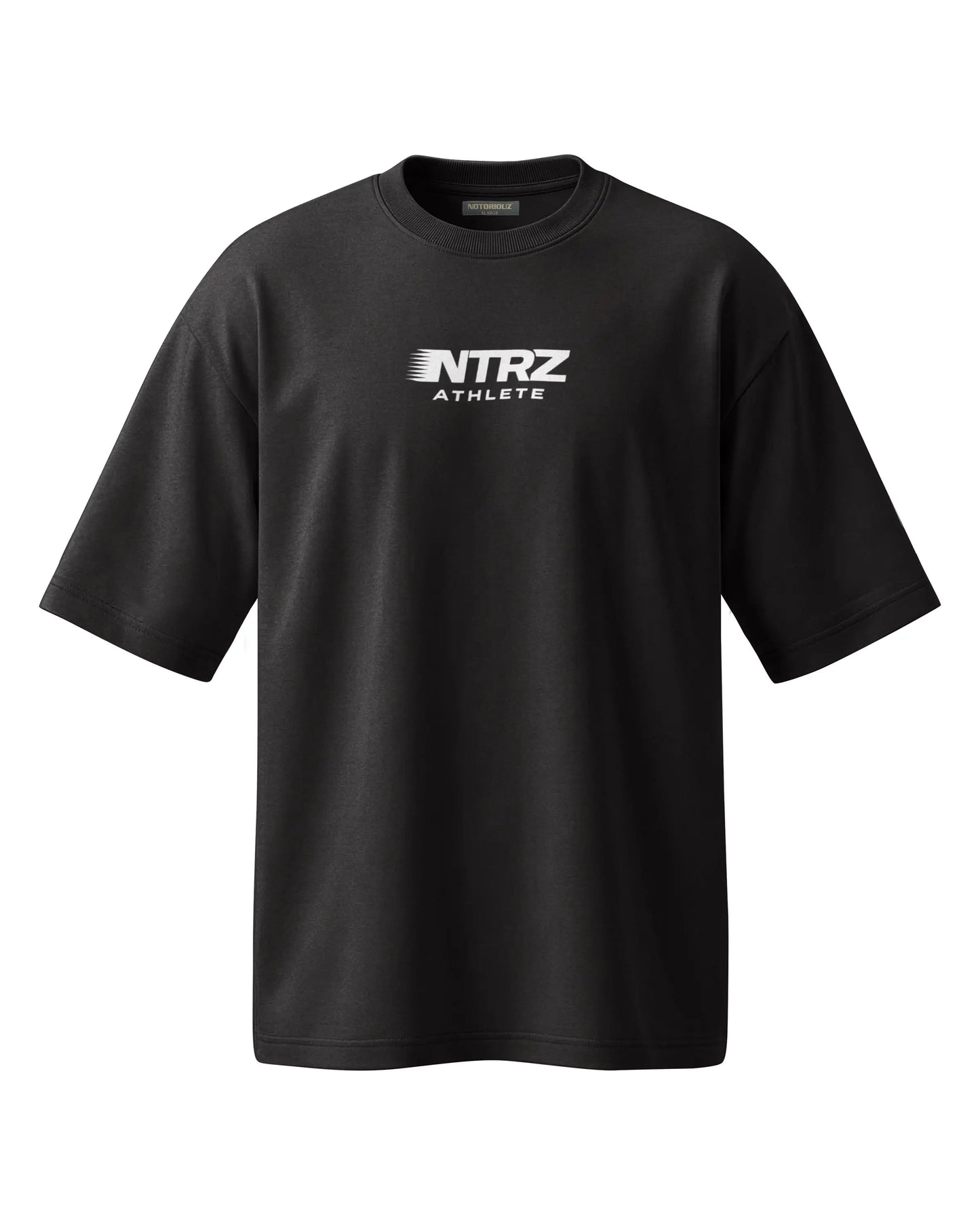 ATHLETE OVERSIZED TEE BLACK WHITE