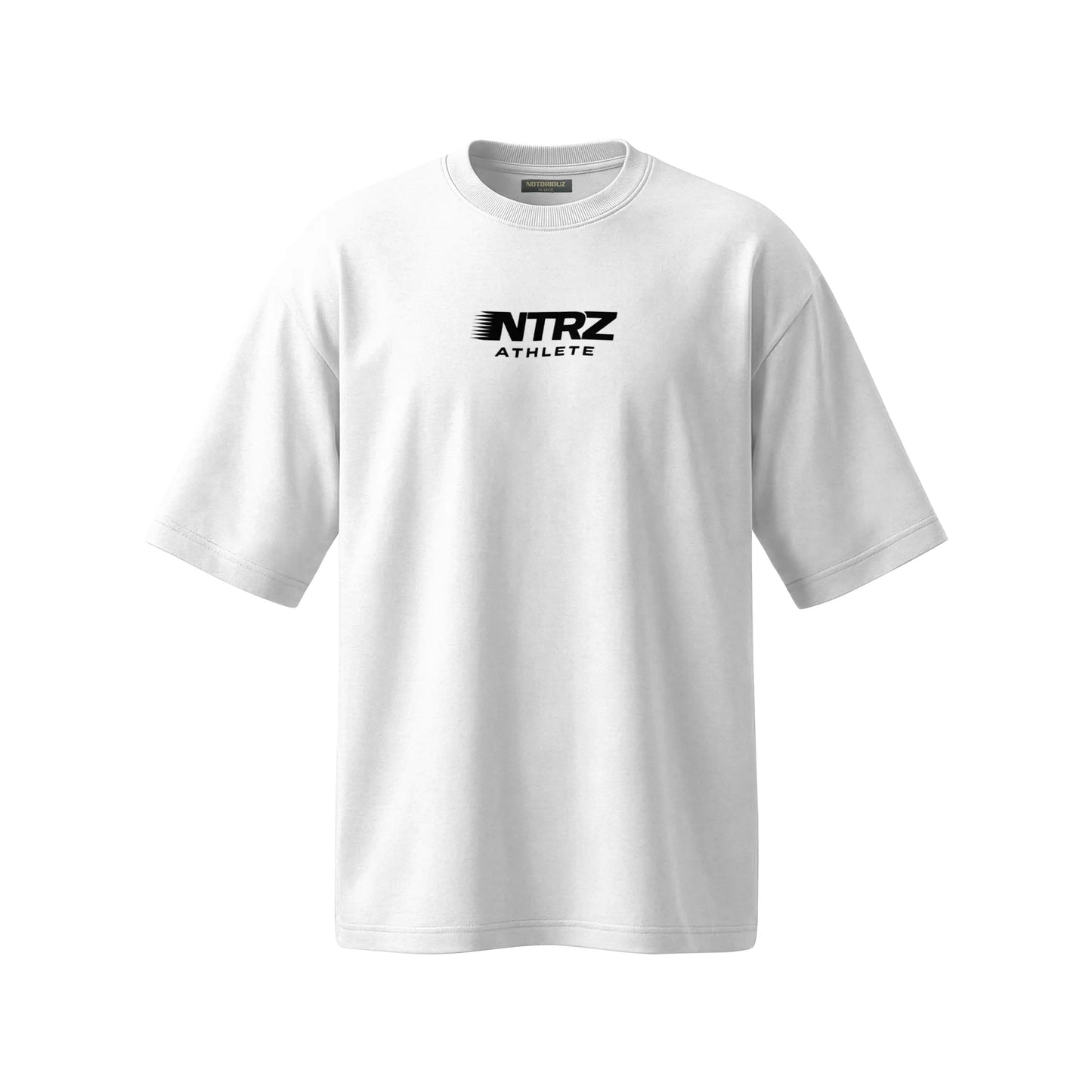 ATHLETE OVERSIZED TEE WHITE BLACK