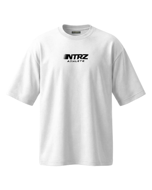 ATHLETE OVERSIZED TEE WHITE BLACK