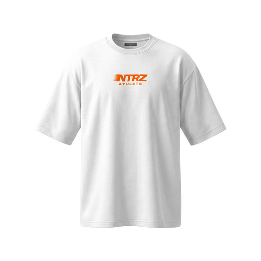 ATHLETE OVERSIZED TEE WHITE ORANGE