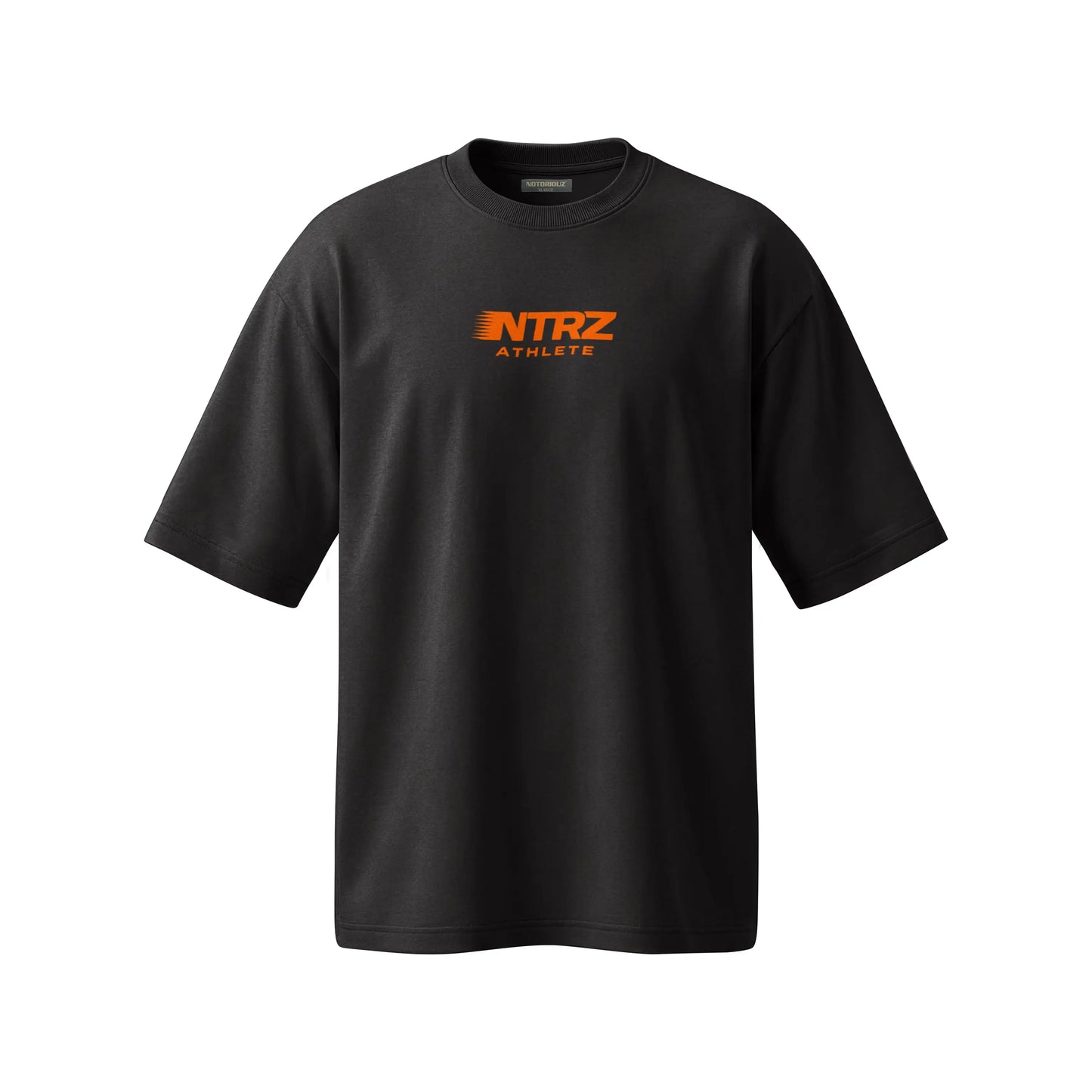 ATHLETE OVERSIZED TEE BLACK ORANGE