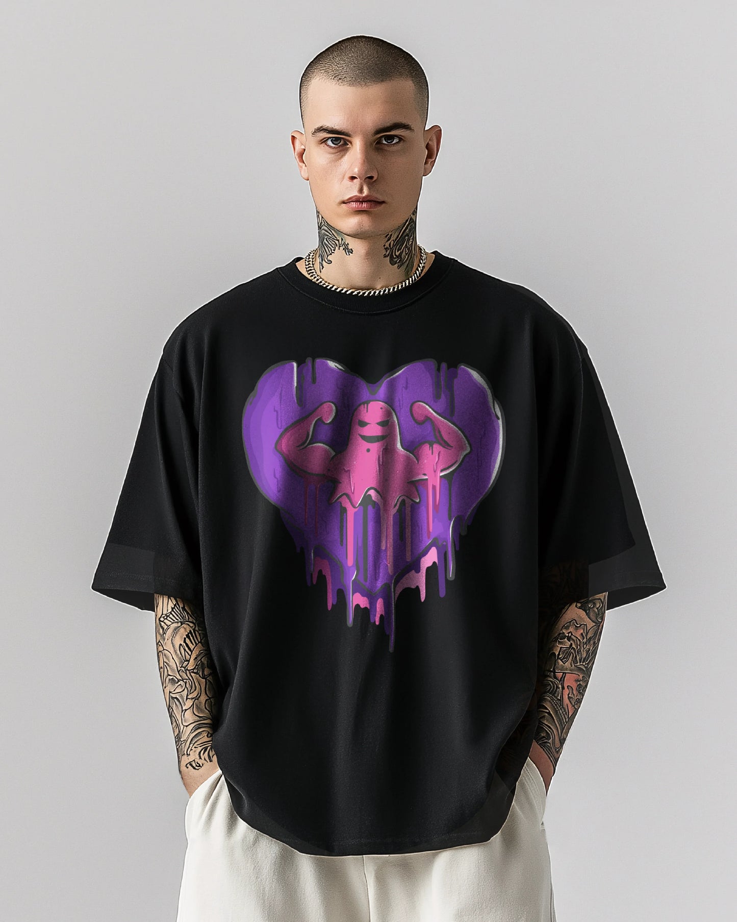 Geist Herz Oversized Shirt | GhostGym