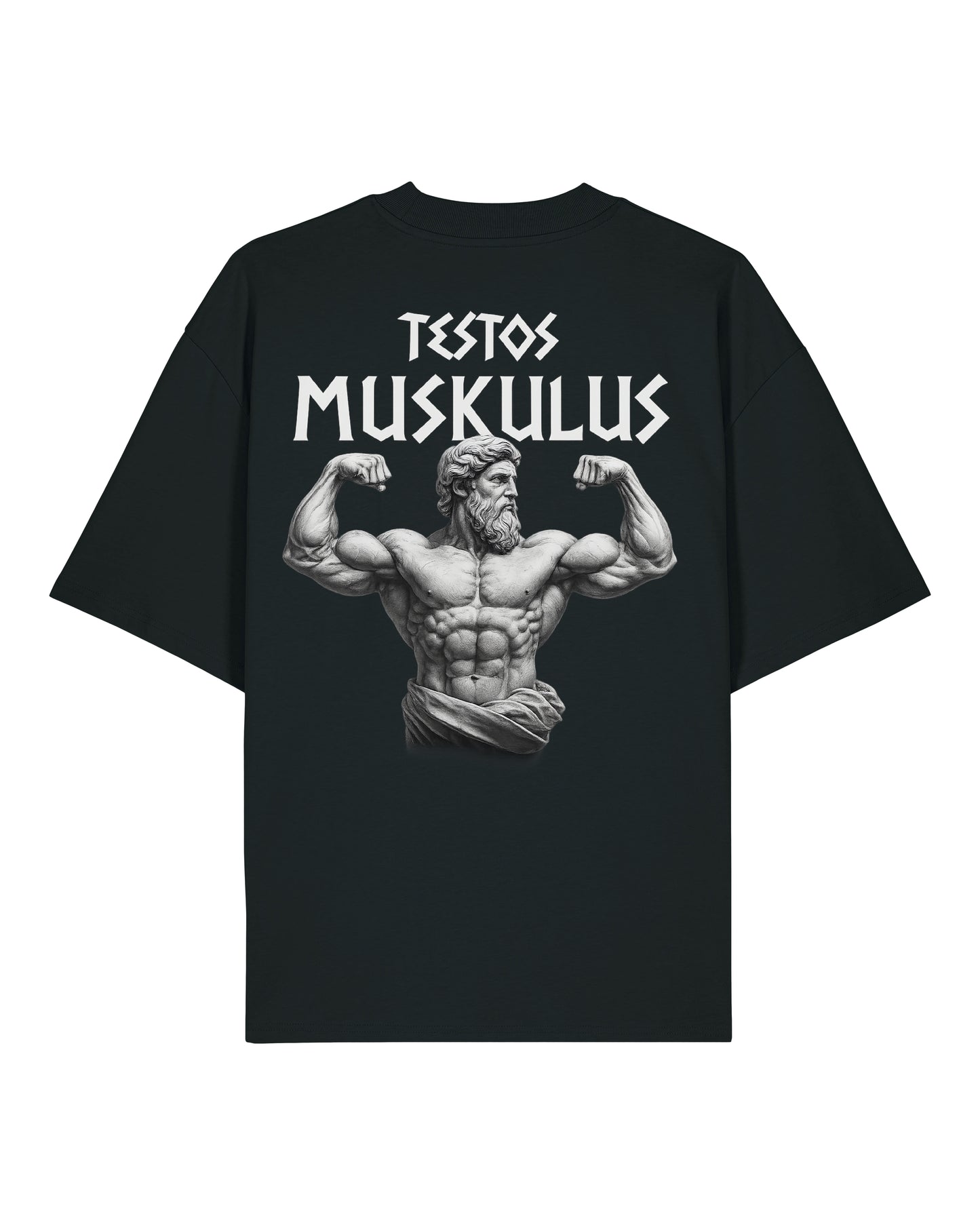 Testo Muskulus (Back Print) Oversized Shirt / GhostGym Athletics