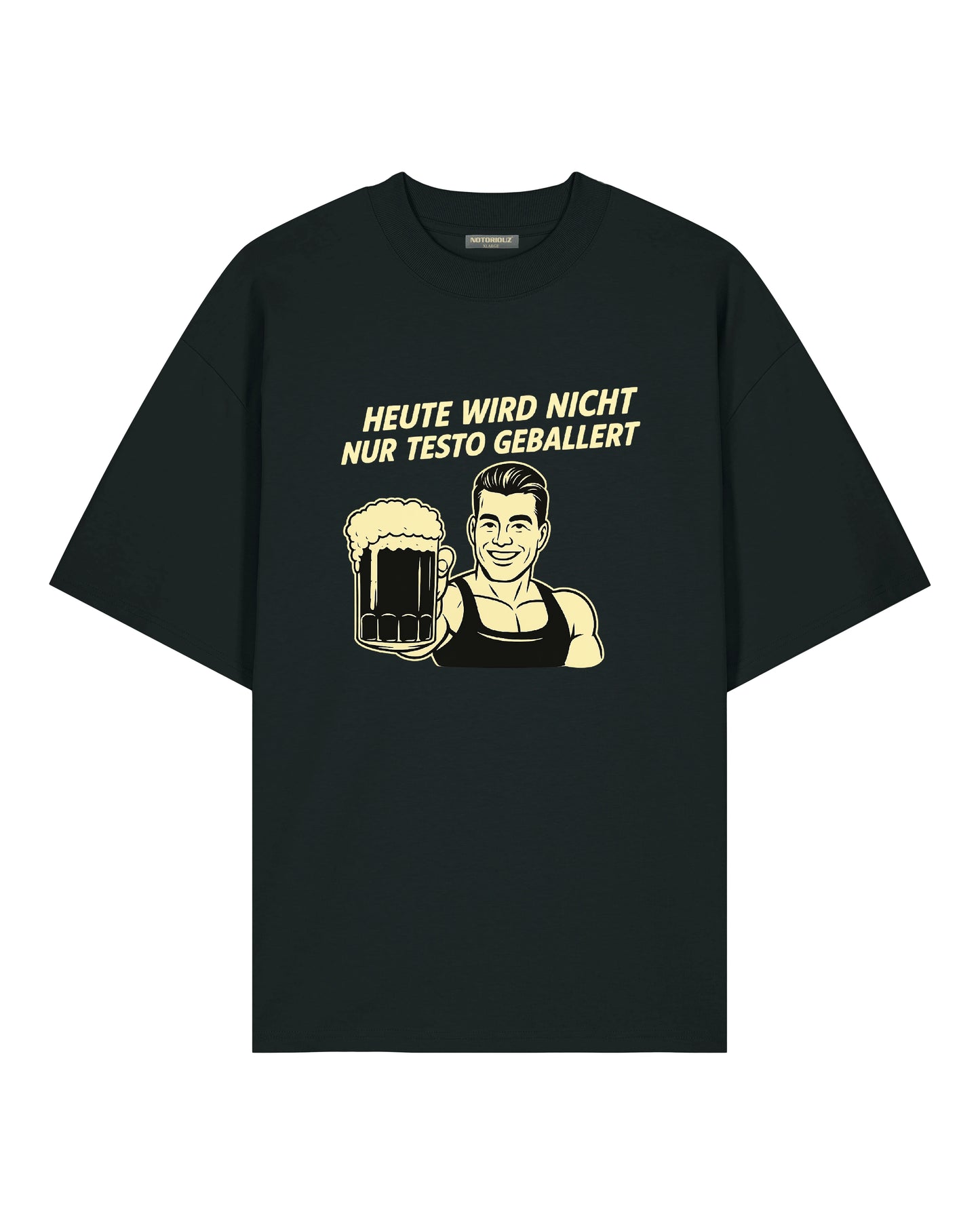 Heute wird nicht nur Testo Geballert Oversized Shirt / GhostGym Athletics