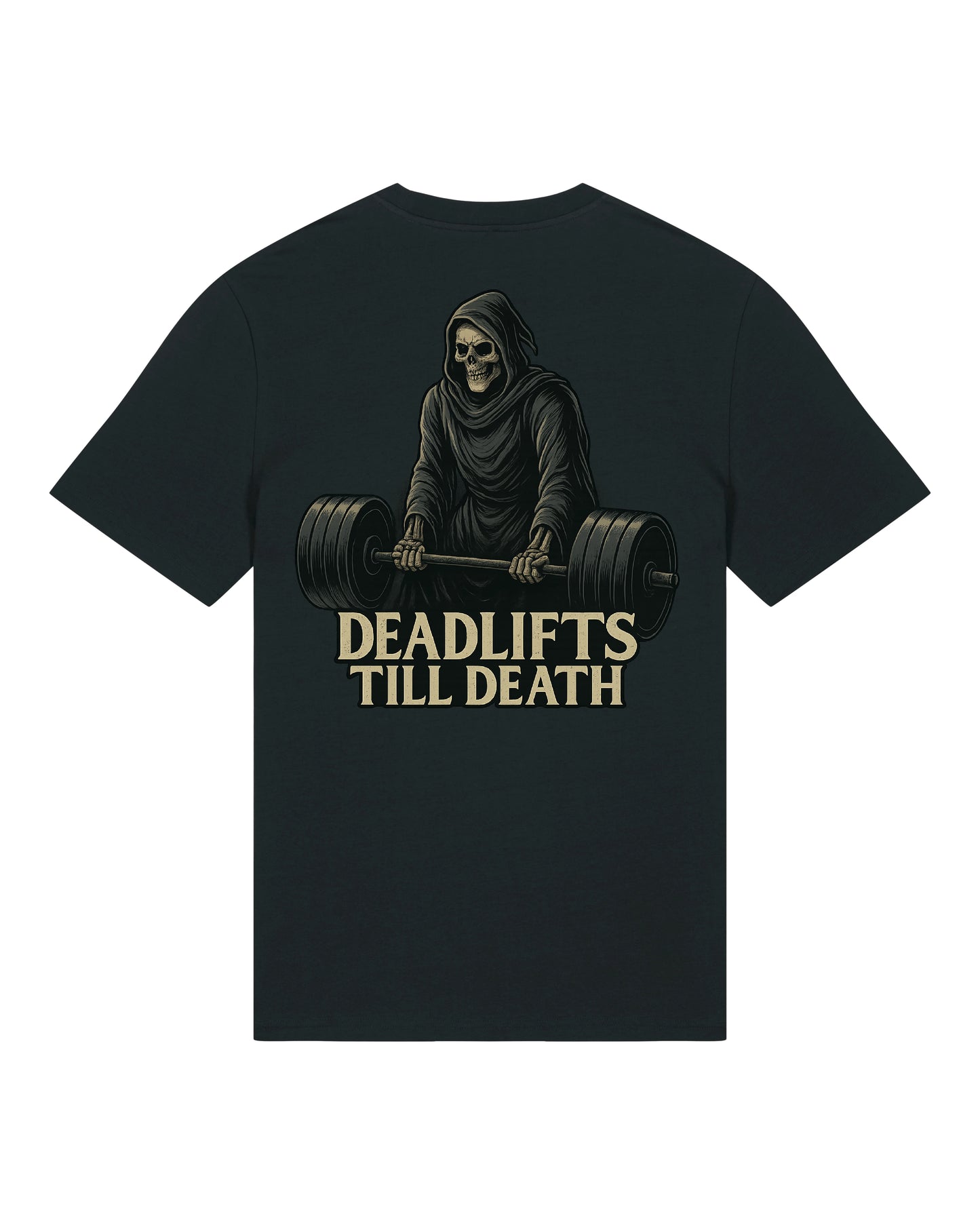 Deadlifts Till Death (Back Print) Shirt / GhostGym Athletics