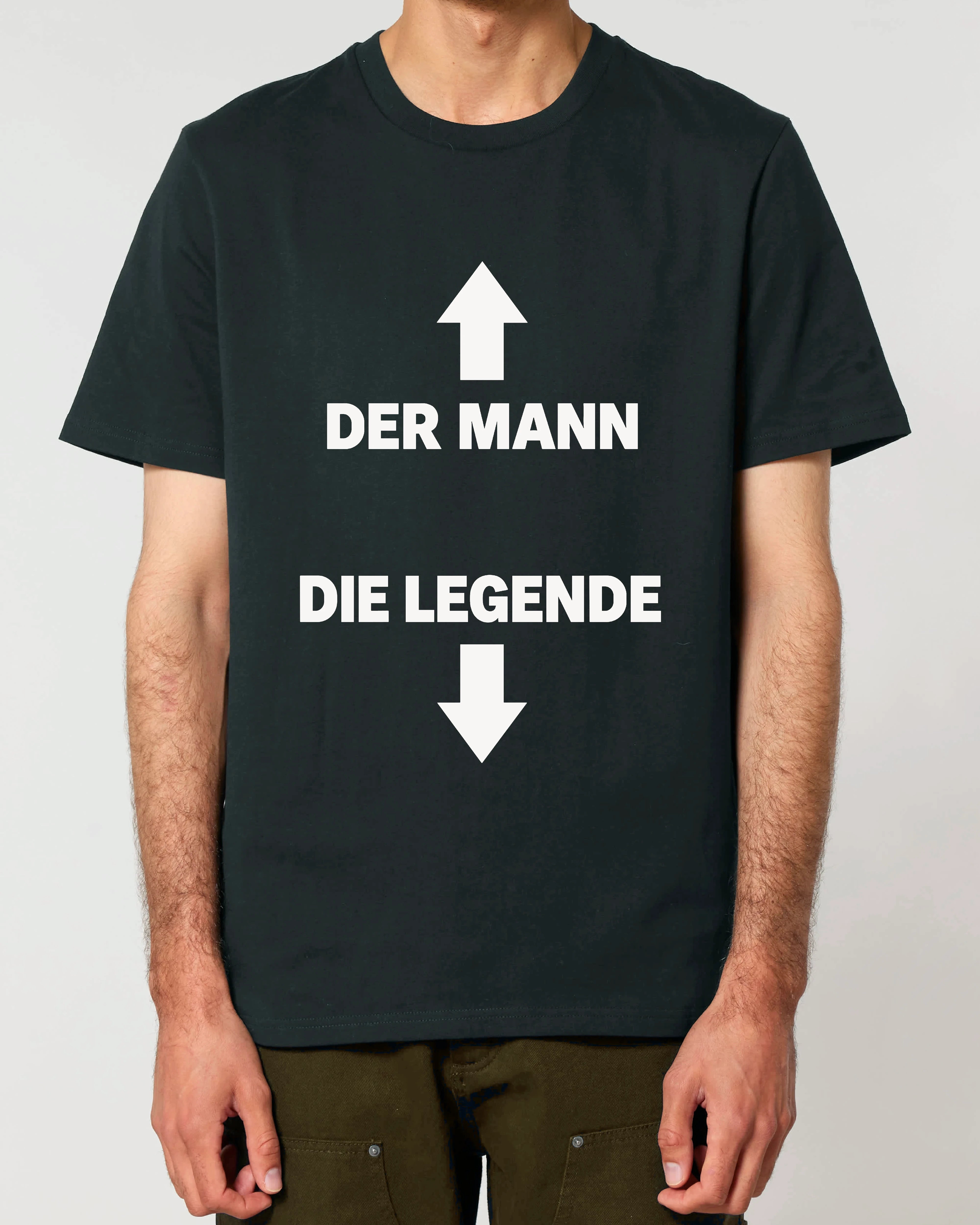Der Mann <- -> Die Legende - Premium Shirt Unisex