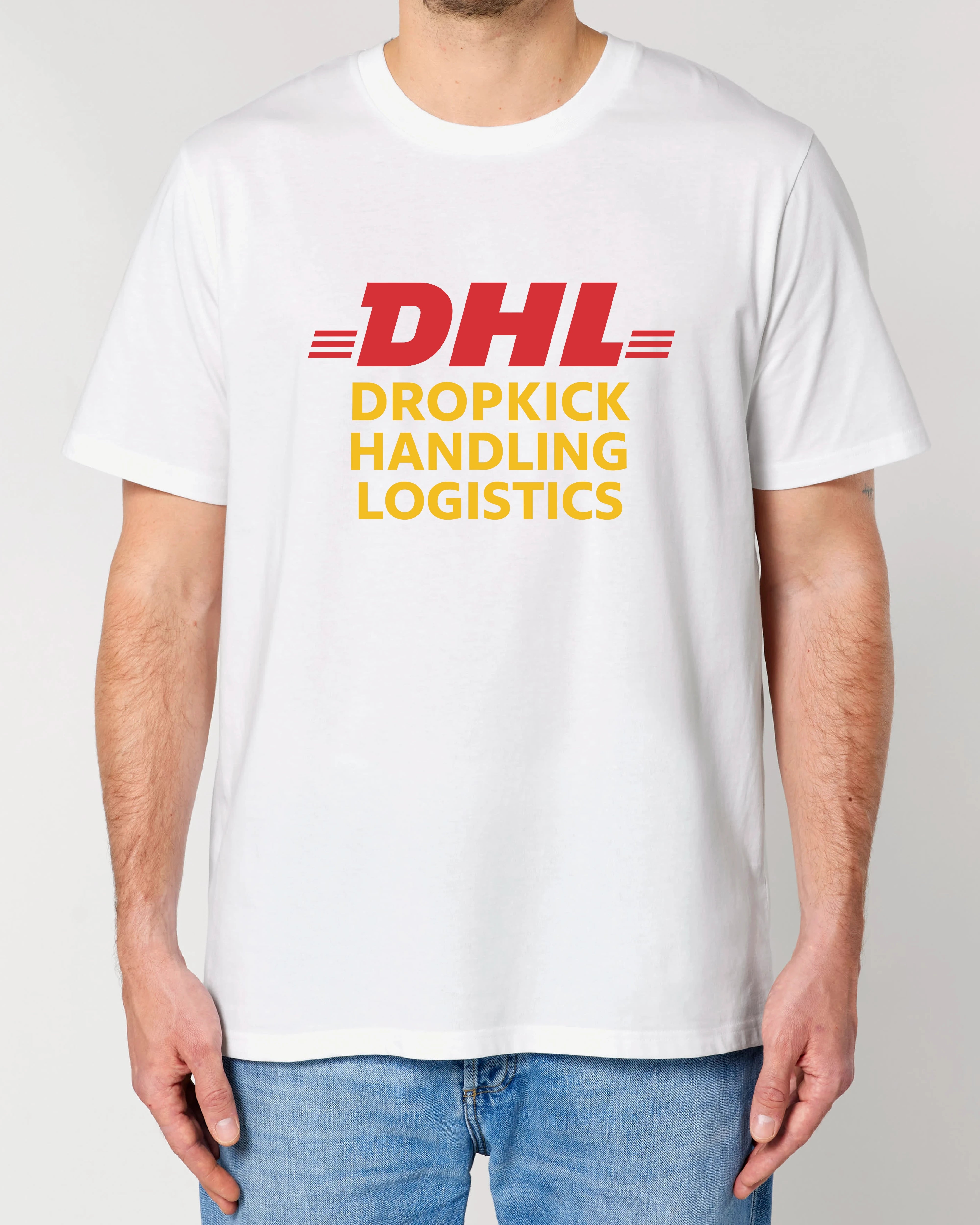 Lustiges Shirt DHL Parodie Weiß – Meme Statement Shirt