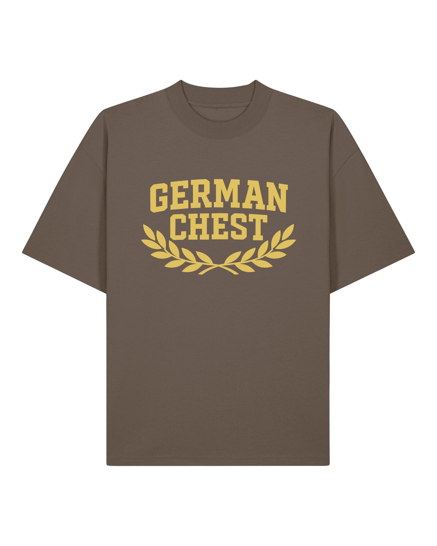 German Chest Oversized Pump Cover Shirt Braun | Gym Shirt, Fitness Shirt, Pump Cover