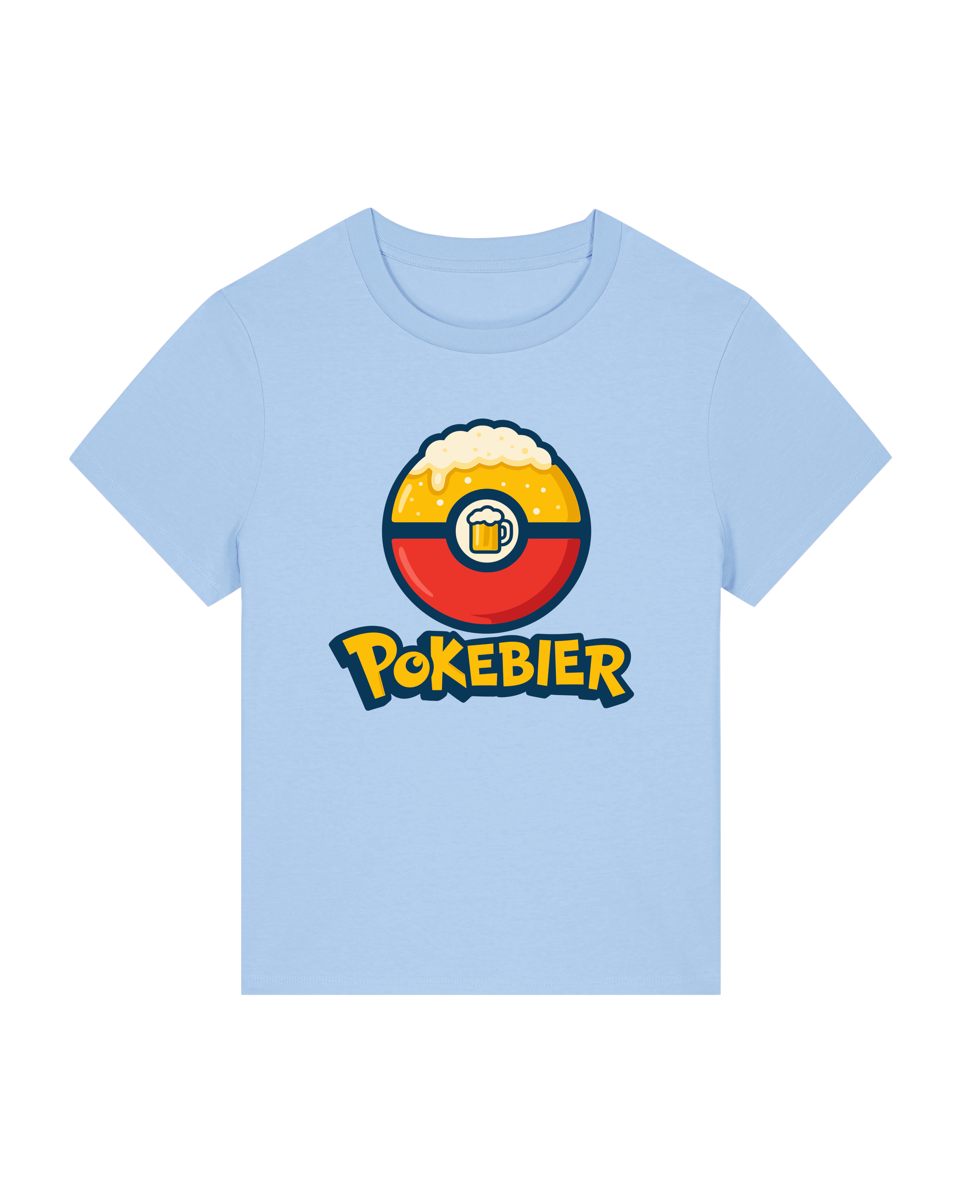 Pokebier Damen T-Shirt | Lustiges Bier Shirt für Frauen | Teeflix