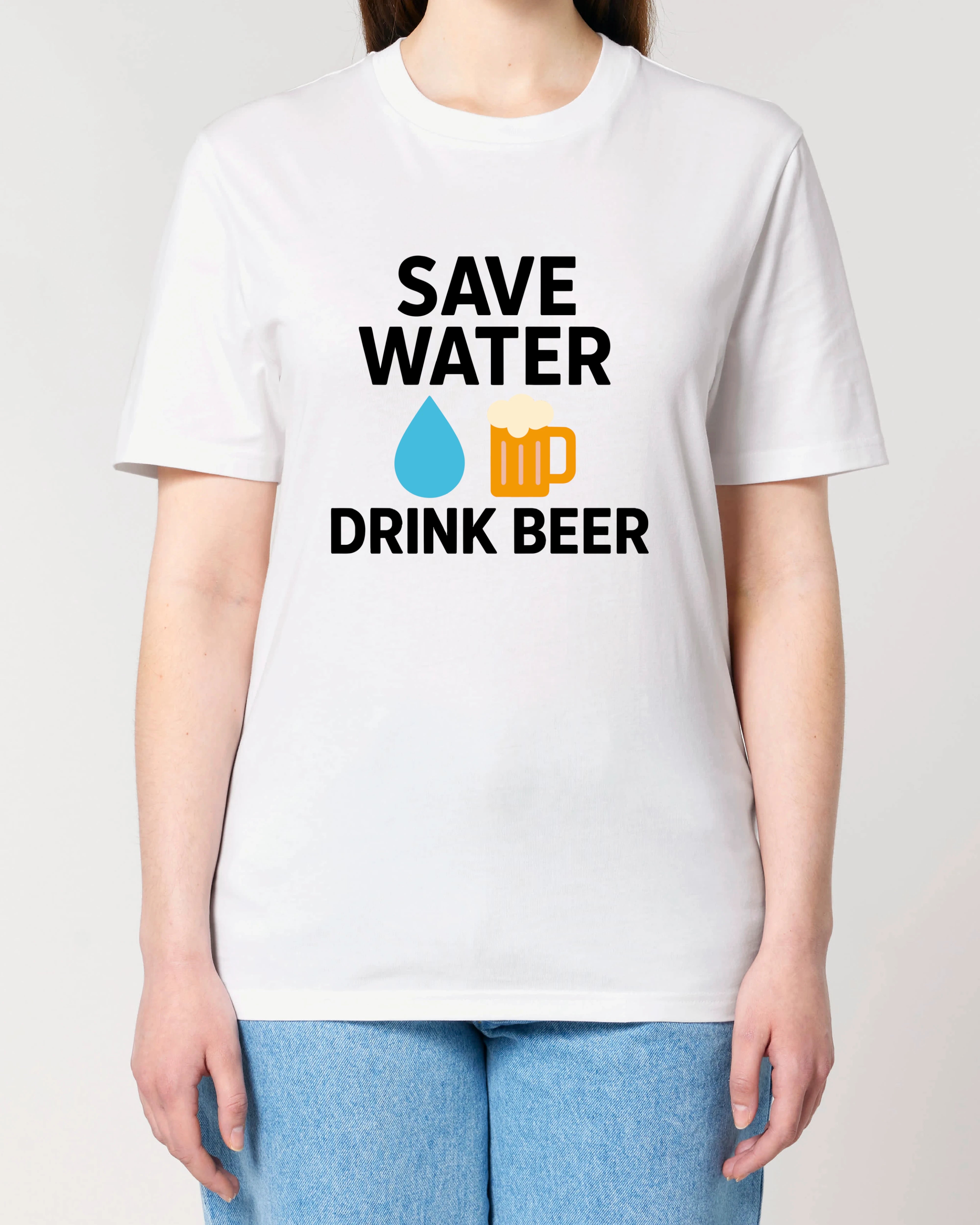 Save Water Drink Beer lustiges Bier Shirt Party T-Shirt | Teeflix