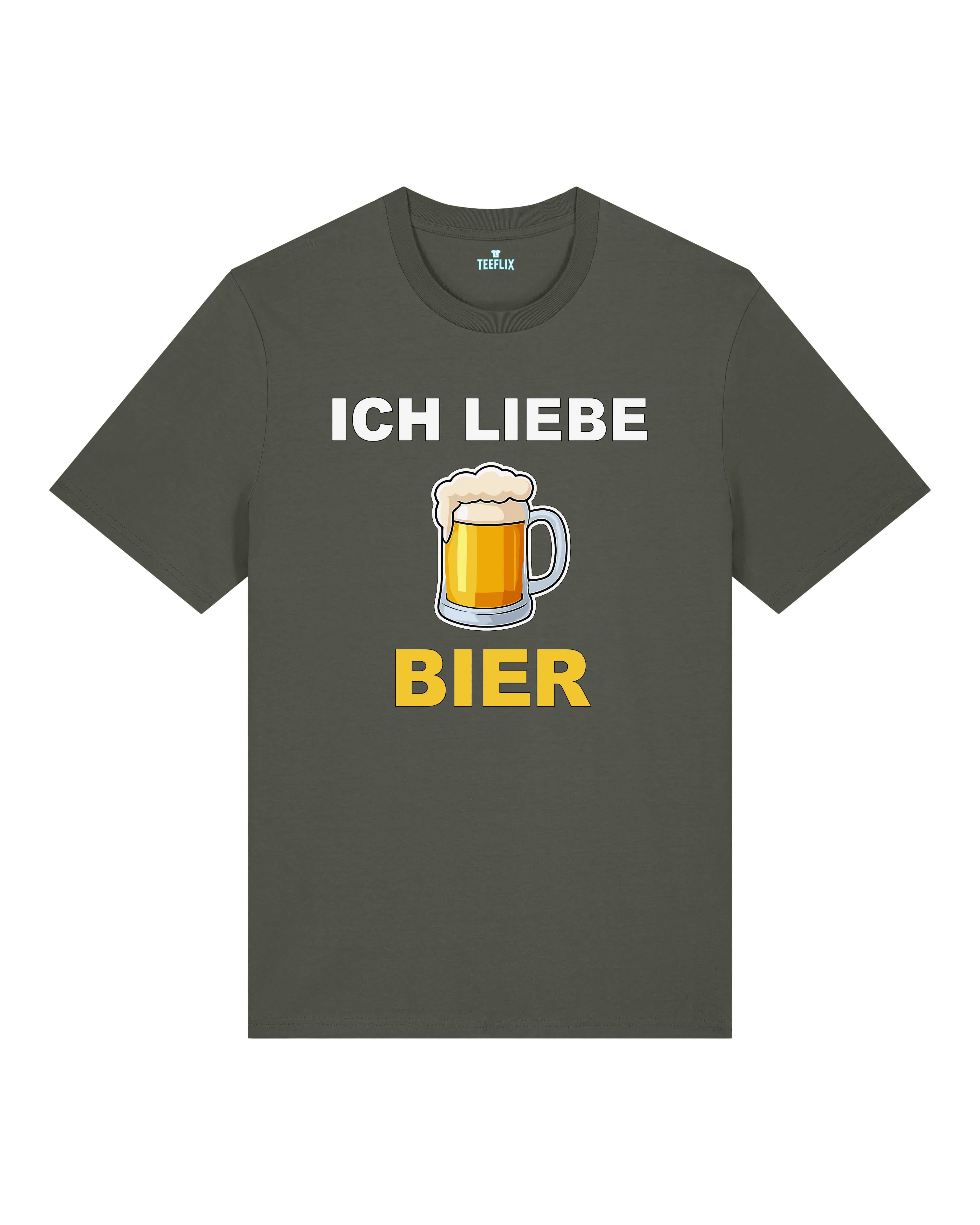 Lustiges Shirt Ich liebe Bier Khaki – Männer Party T-Shirt