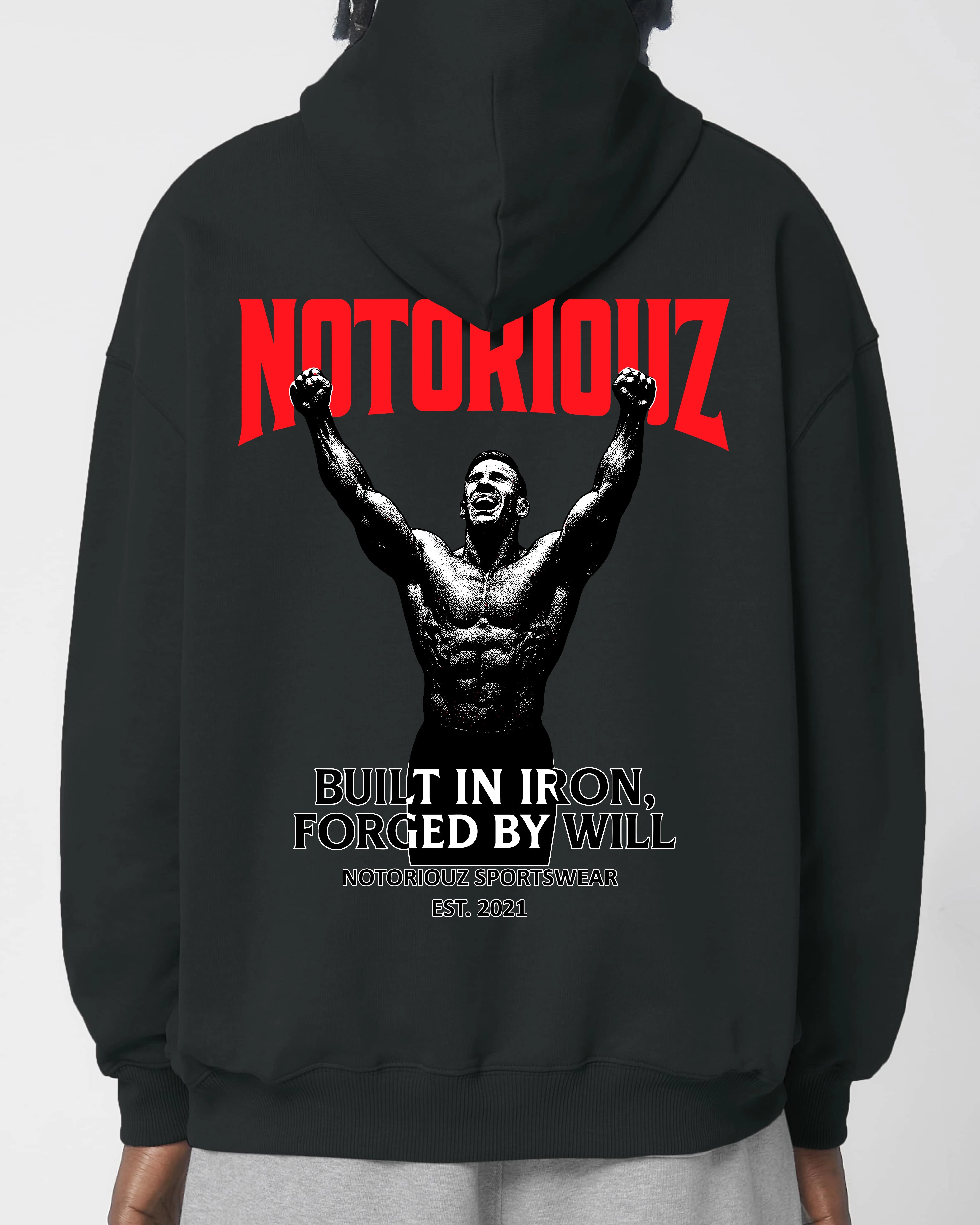Oversized Hoodie Built in Iron | Notoriouz Sportswear