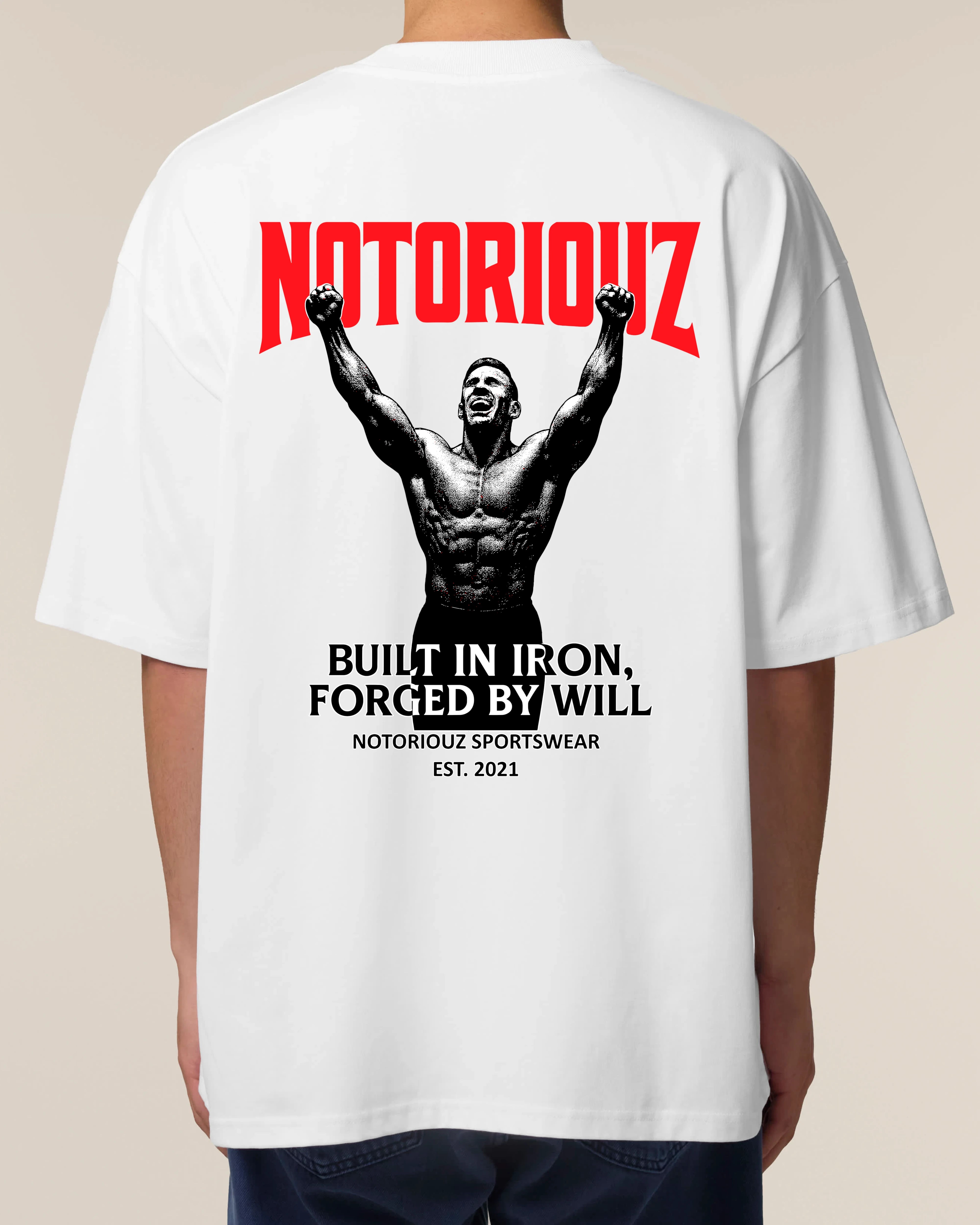 Built in Iron, Forged by Will Oversized Tee | Notoriouz
