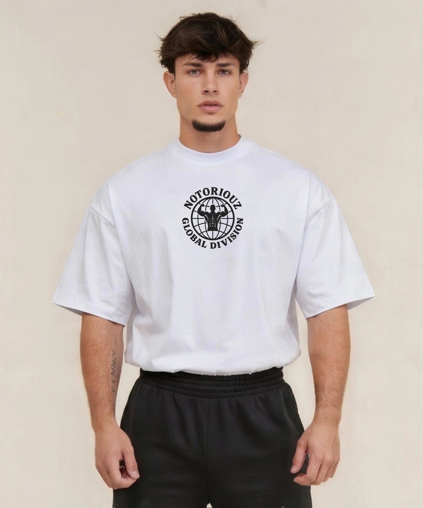 GLOBAL OVERSIZED TEE WHITE