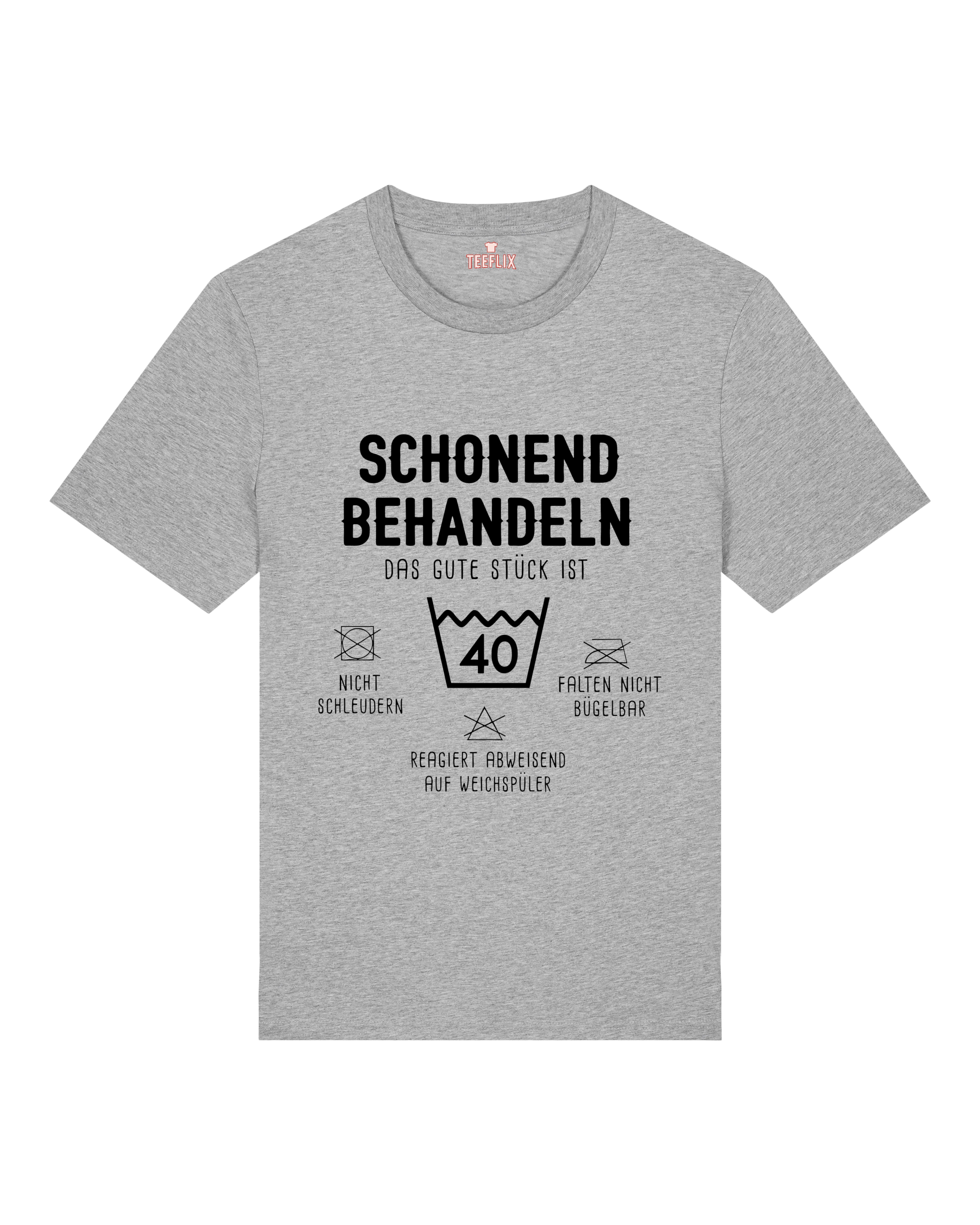 Schonend Behandeln T-Shirt – Lustiges Geburtstagsshirt personalisierbar | Teeflix