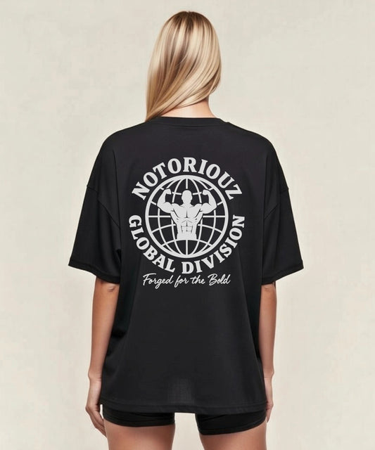 GLOBAL OVERSIZED TEE BLACK