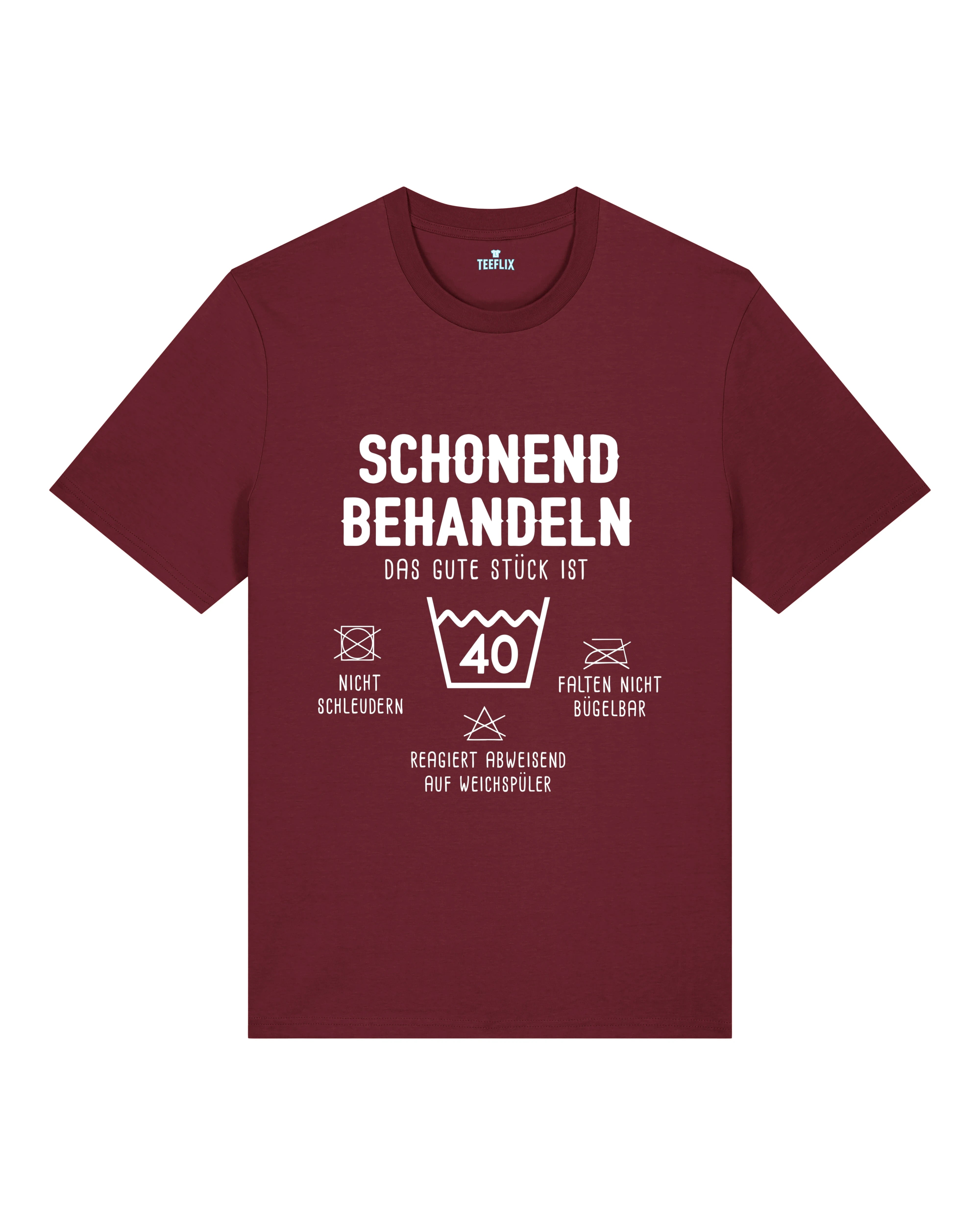 Schonend Behandeln T-Shirt – Lustiges Geburtstagsshirt personalisierbar | Teeflix