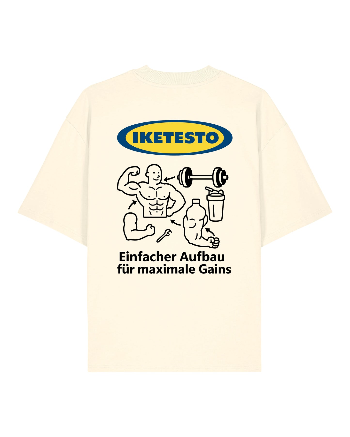 IKETESTO Oversized Pumpcover Shirt | GhostGym