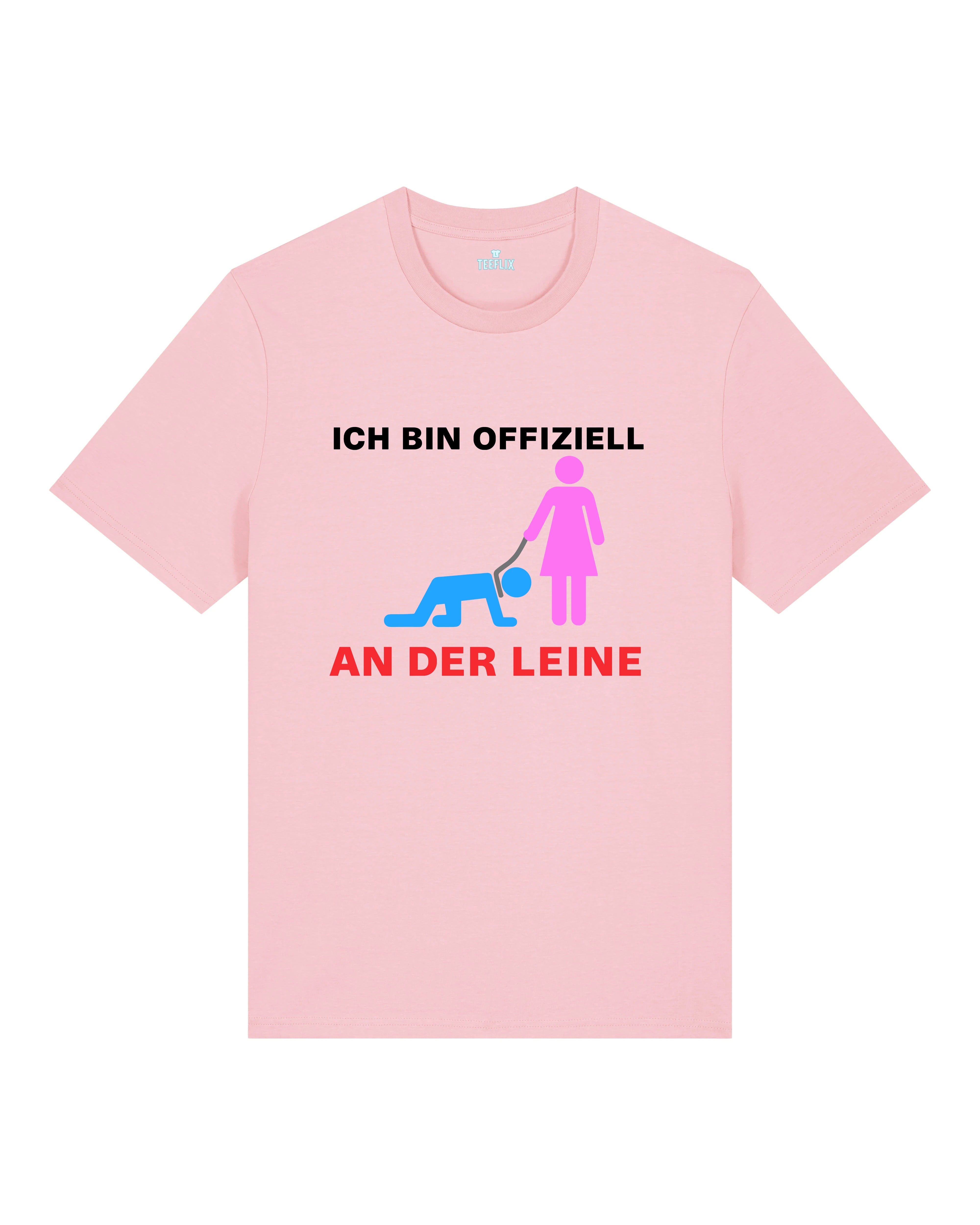 Lustiges JGA Shirt Ich bin offiziell an der Leine | Teeflix