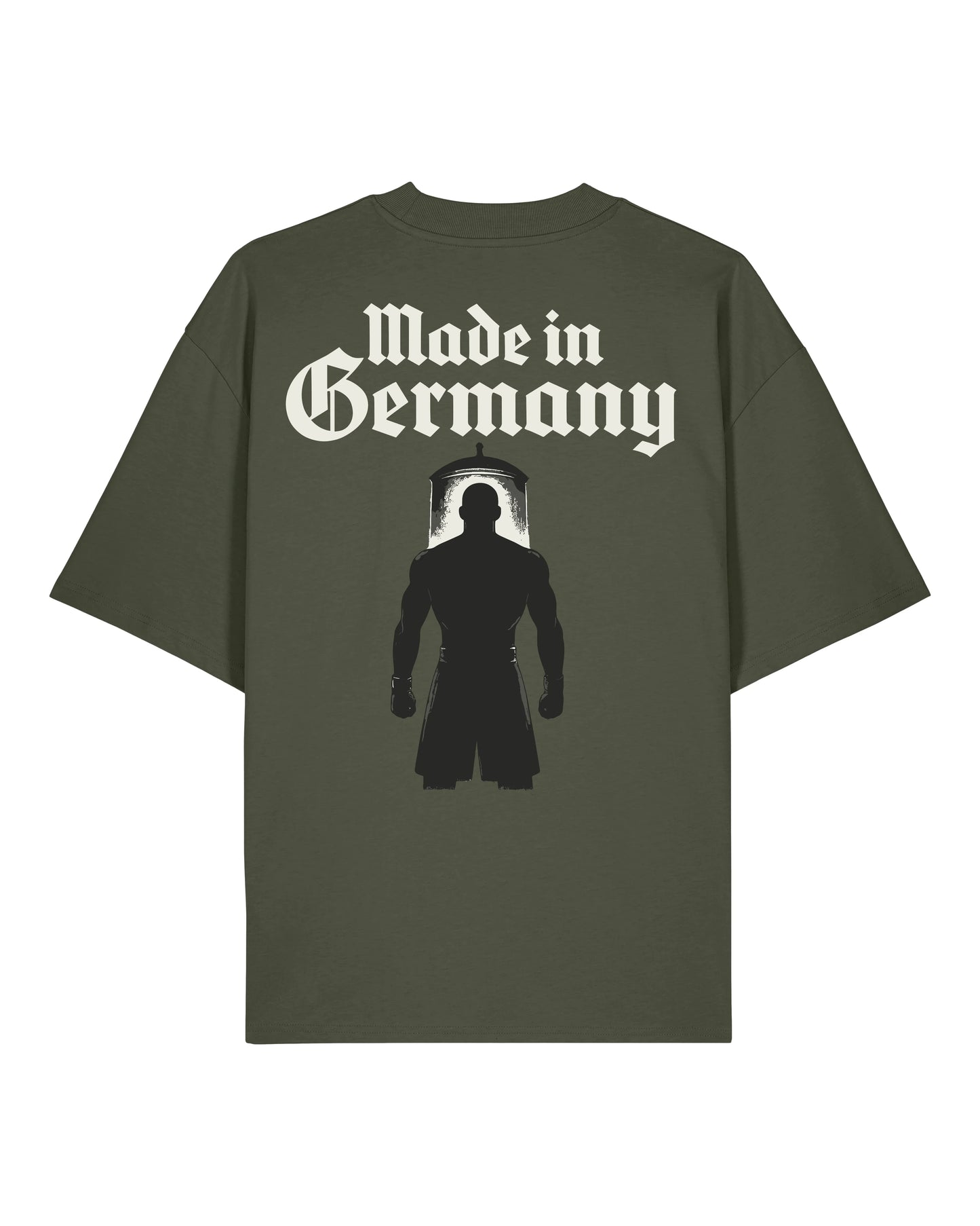 Made in Germany Pump Cover Grün | Teeflix – Oversized Fitness Shirt & Bodybuilding T-Shirt