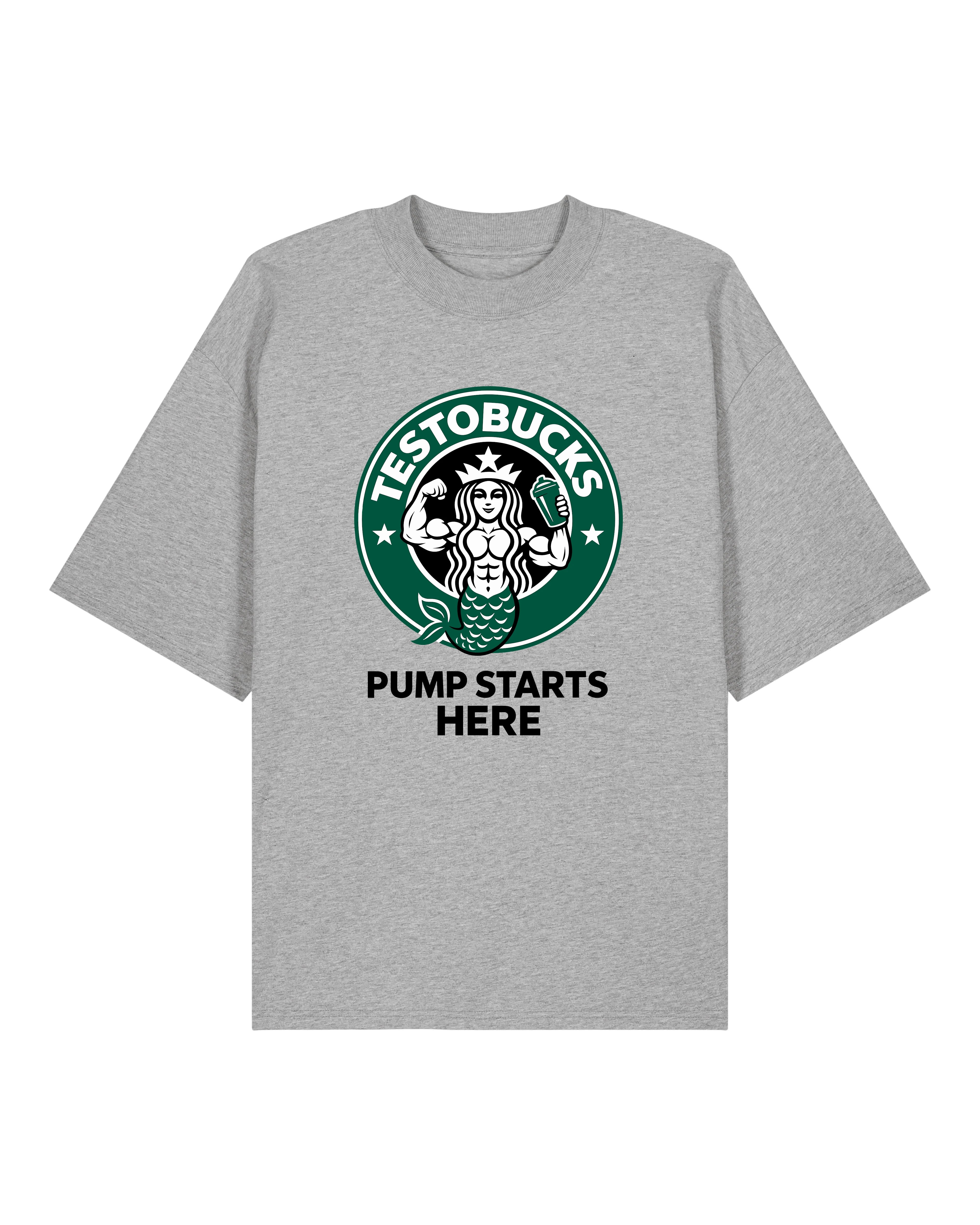 TESTOBUCKS Oversized Pumpcover Shirt | Pump Starts Here | GhostGym