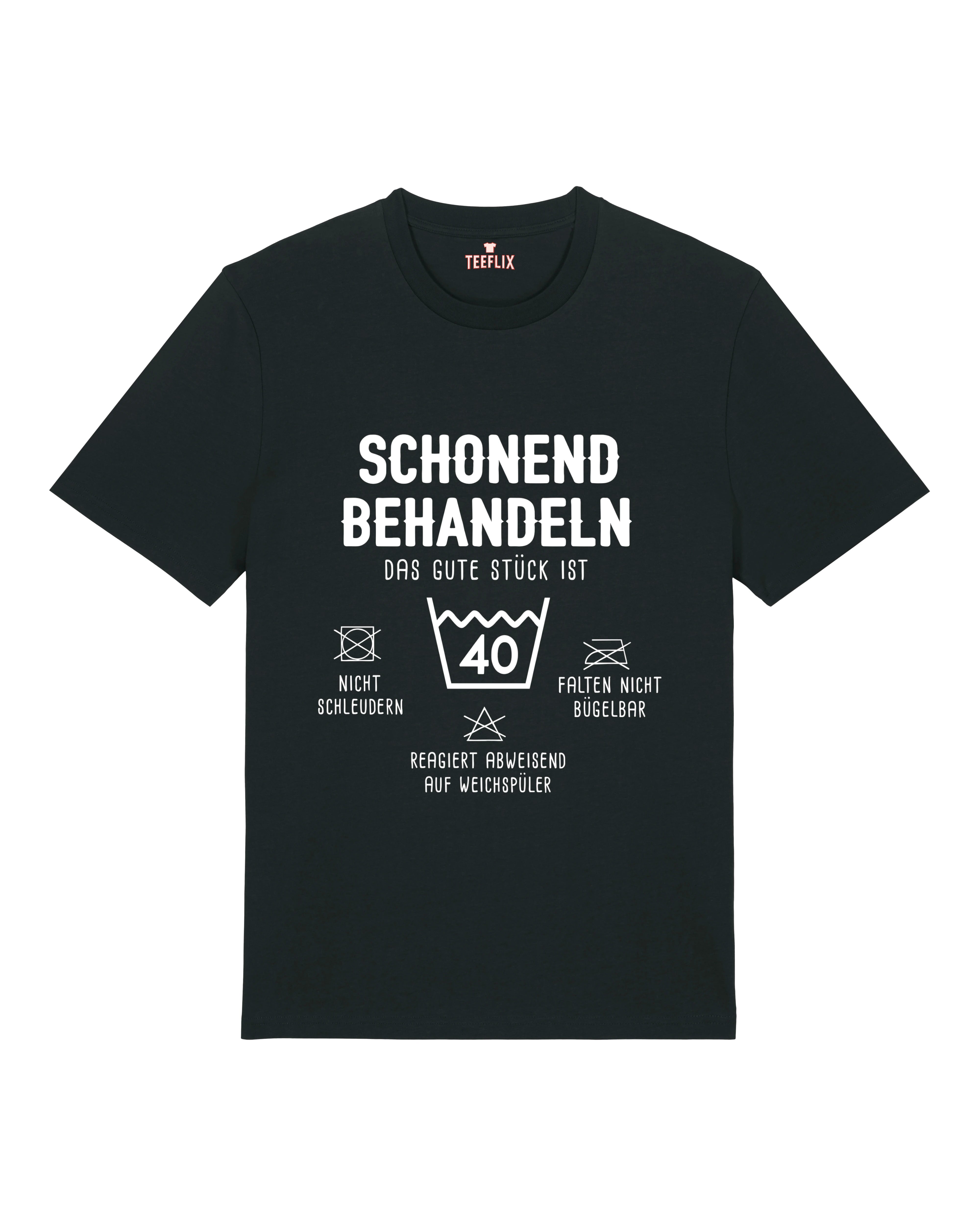Schonend Behandeln T-Shirt – Lustiges Geburtstagsshirt personalisierbar | Teeflix
