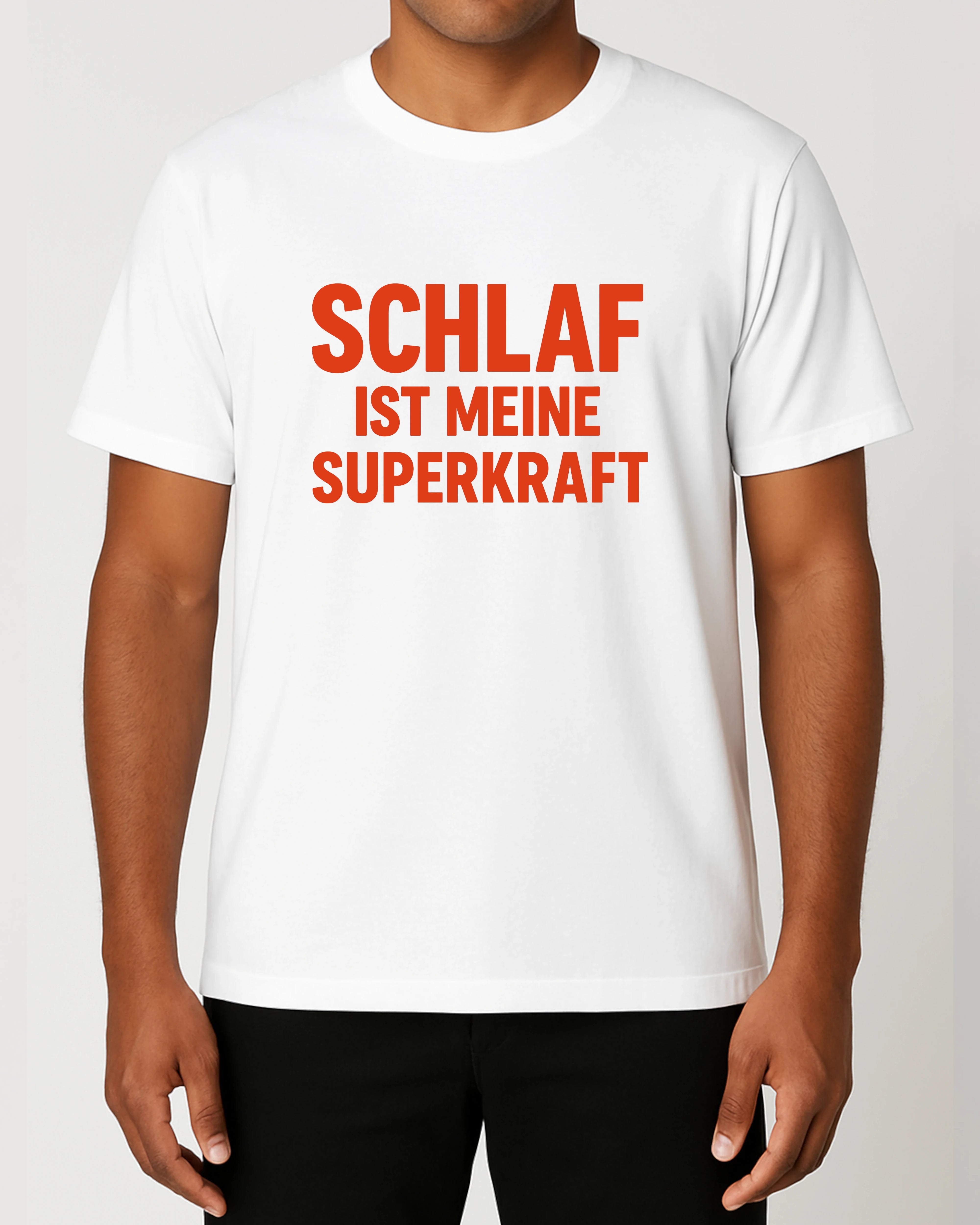 Schlaf ist meine Superkraft Shirt Weiß – Fun Statement T-Shirt