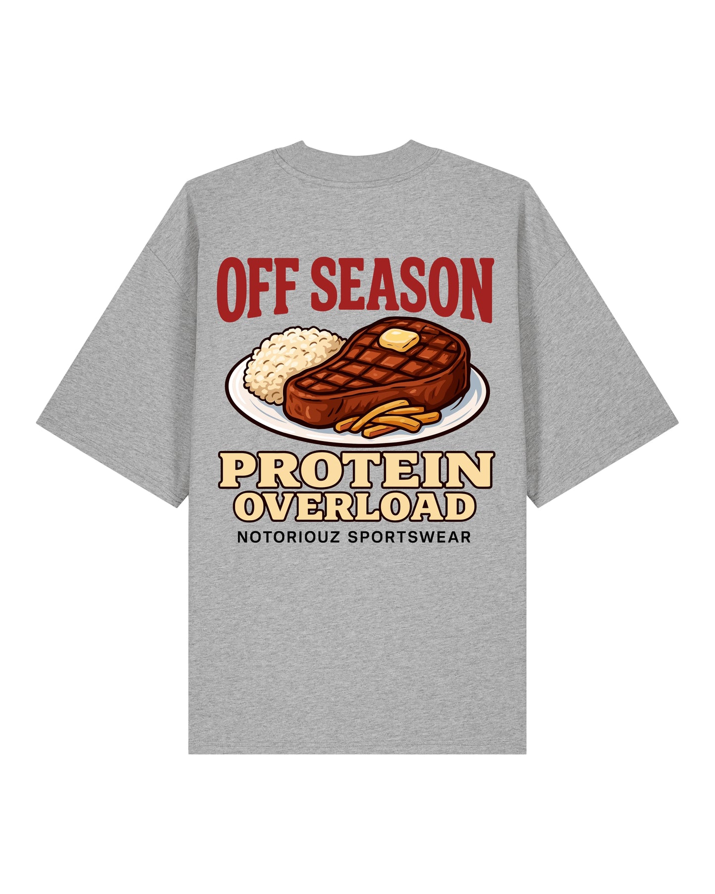 OFF SEASON “Protein Overload” Oversized T-Shirt | Notoriouz Sportswear
