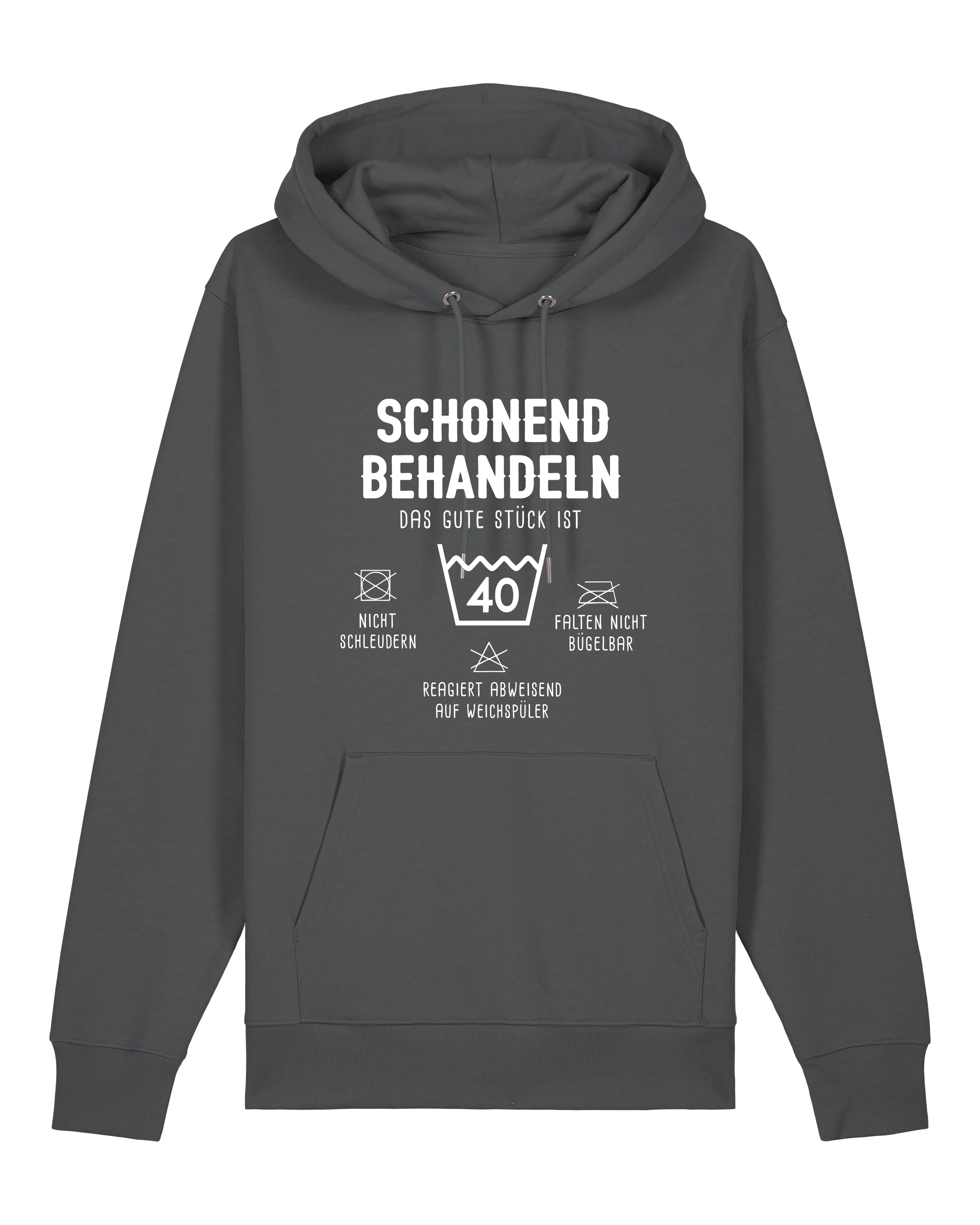 Schonend Behandeln Hoodie – Lustiger Geburtstagshoodie personalisierbar | Teeflix