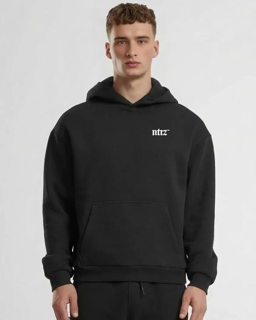 NTRZ OVERSIZED HOODIE BLACK