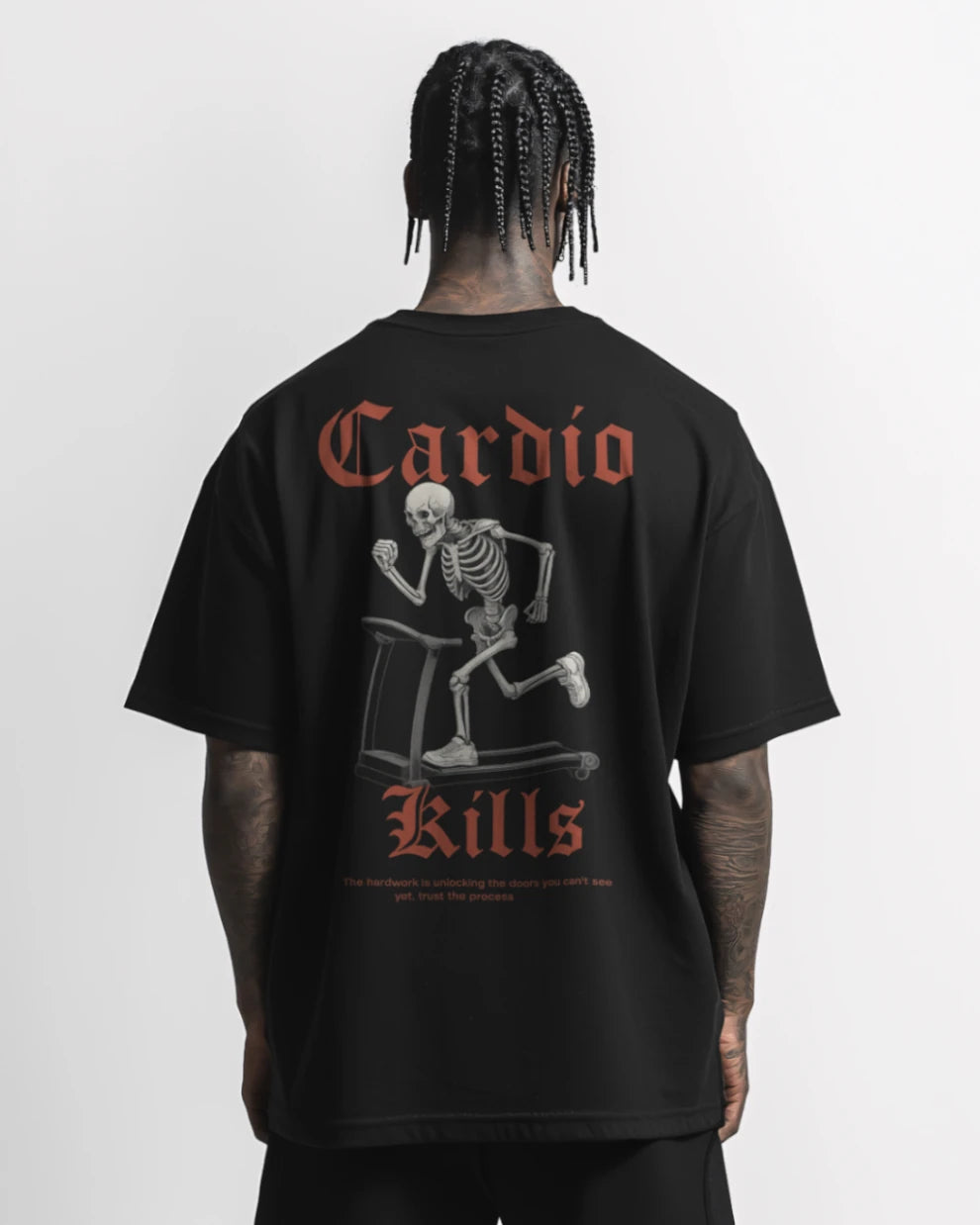 Cardio Kills (Back Print) Oversized Shirt / GhostGym Athletics