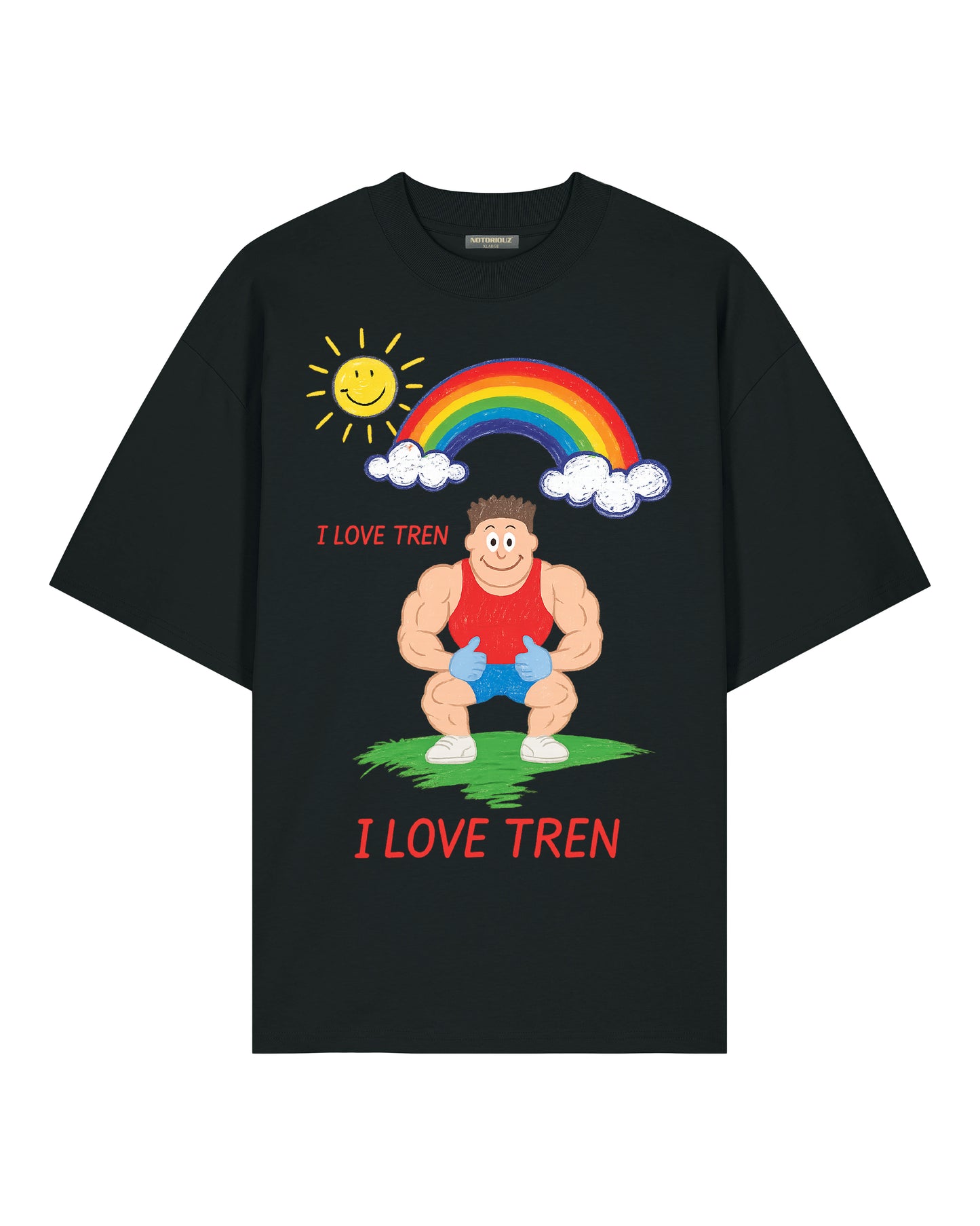 I Love Tren Oversized Shirt / GhostGym Athletics