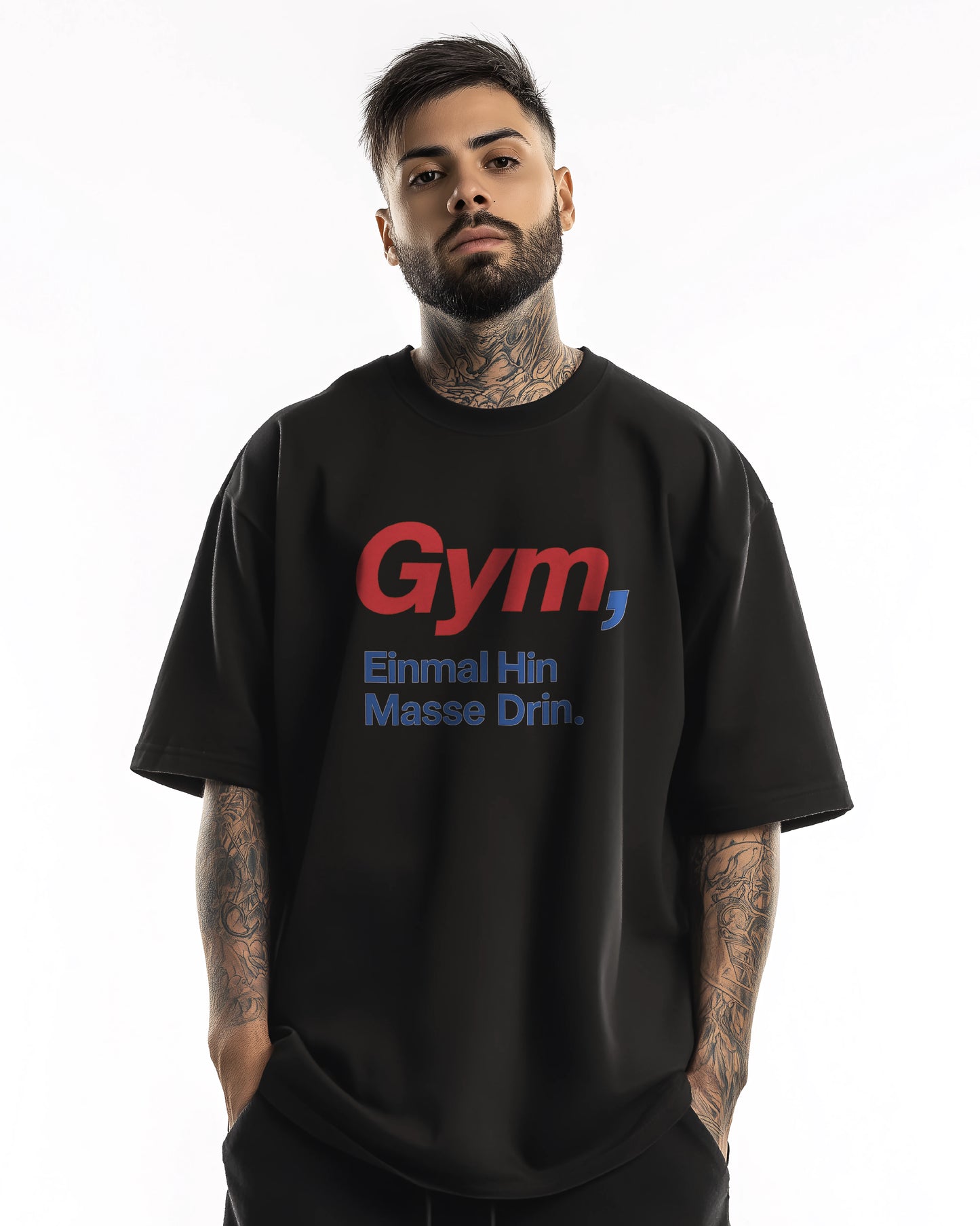 Gym Einmal Hin Masse Drin. Shirt / GhostGym Athletics