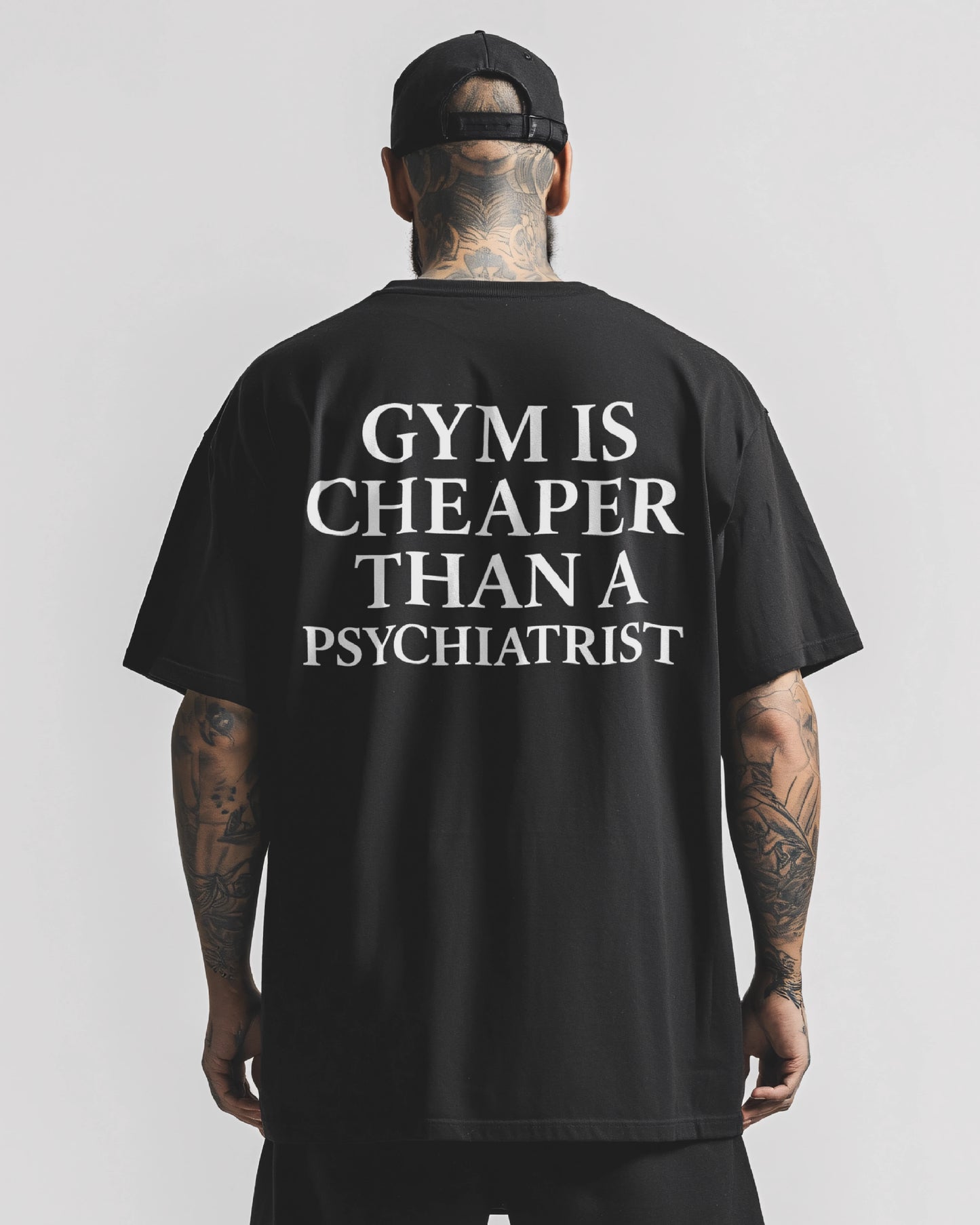 Gym is Cheaper (Back Print) Oversized Shirt / GhostGym Athletics