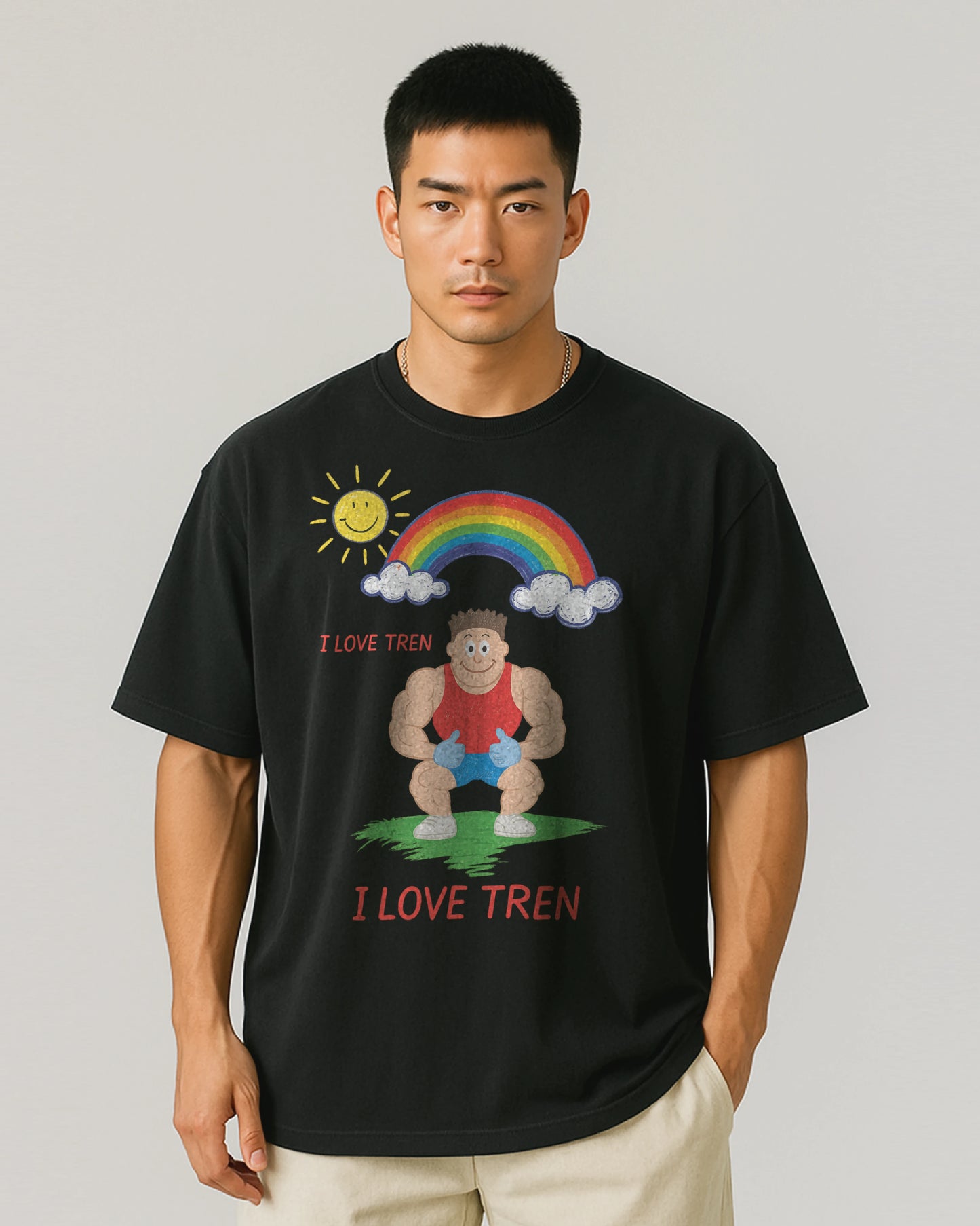 I Love Tren Oversized Shirt / GhostGym Athletics