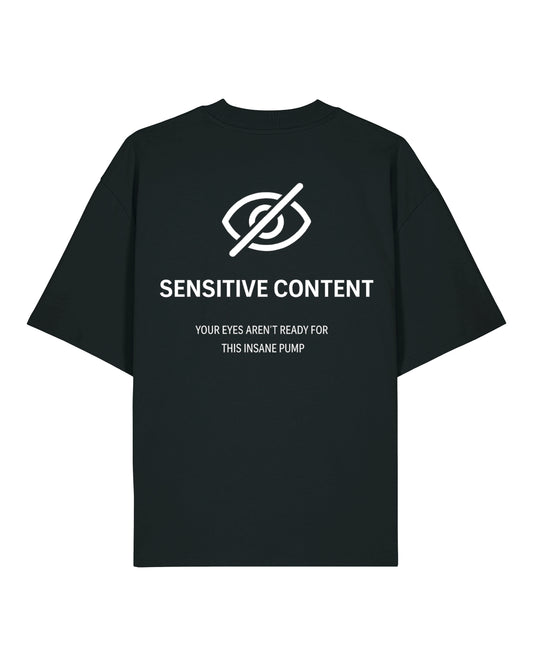 Sensitive Content (Back Print) Oversized Shirt / GhostGym Athletics