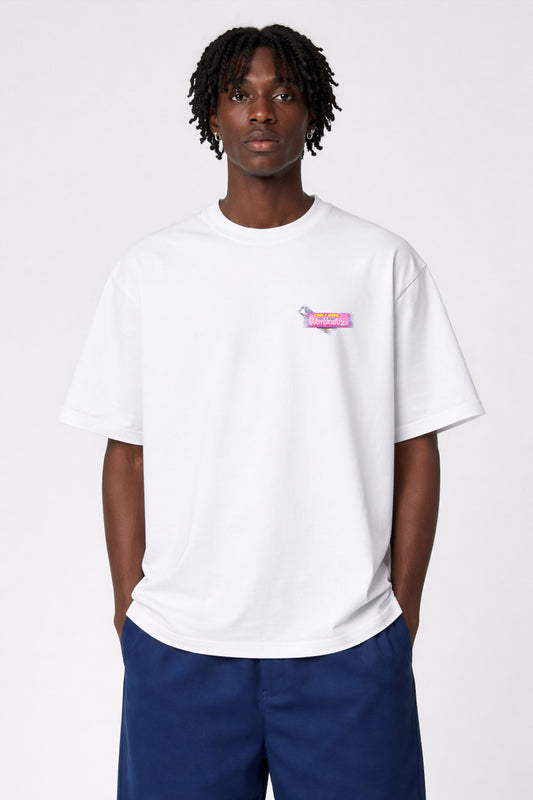 NTRZ BUBBLEGUM TEE WHITE