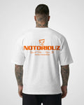 LOGO OVERSIZED TEE WHITE ORANGE