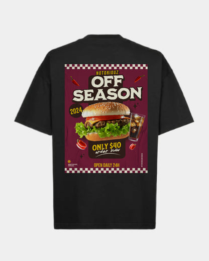 OFF SEASON Burger Oversized Tee
