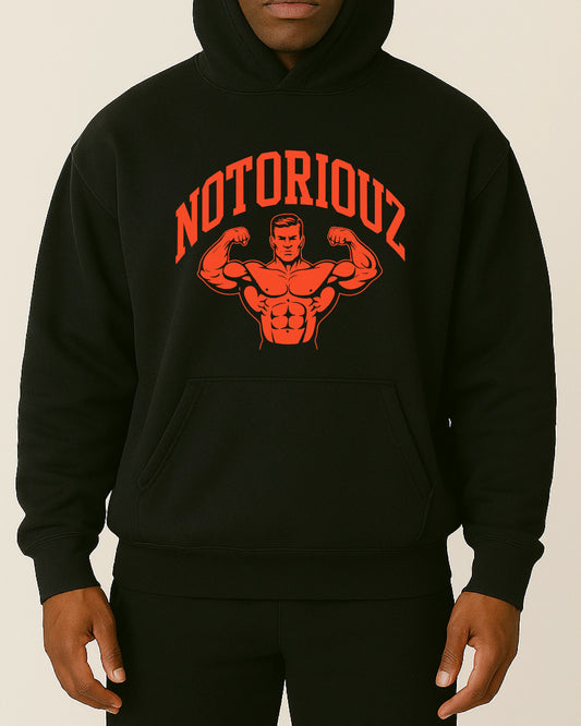 Classic Hoodie – Oldschool Bodybuilding Style | Notoriouz Sportswear