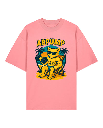 ABPUMP Oversized Gym Shirt Rosa – Lustiges Gym Oversized Fun Shirt von Teeflix