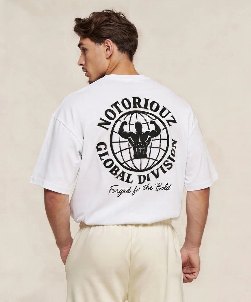 GLOBAL OVERSIZED TEE WHITE