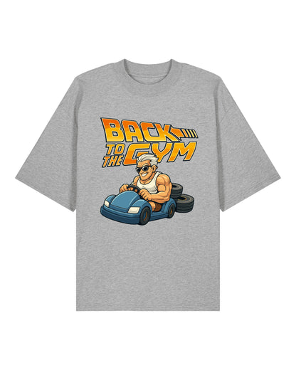 Back To The Gym Pump Cover Shirt Grau Oversized | Teeflix Gym Shirt Männer Oversize Fitness Training