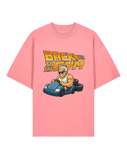 Back To The Gym Pump Cover Shirt Rosa Oversized | Teeflix Oversize Gym Shirt Lustiges Pump Cover Fitness