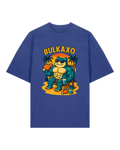 bulkaxo pump cover oversized gym shirt herren bodybuilding fitness t-shirt blau teeflix