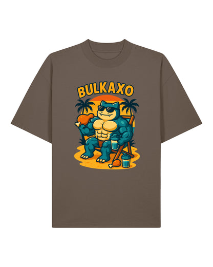 bulkaxo pump cover oversized gym shirt herren bodybuilding fitness t-shirt braun teeflix