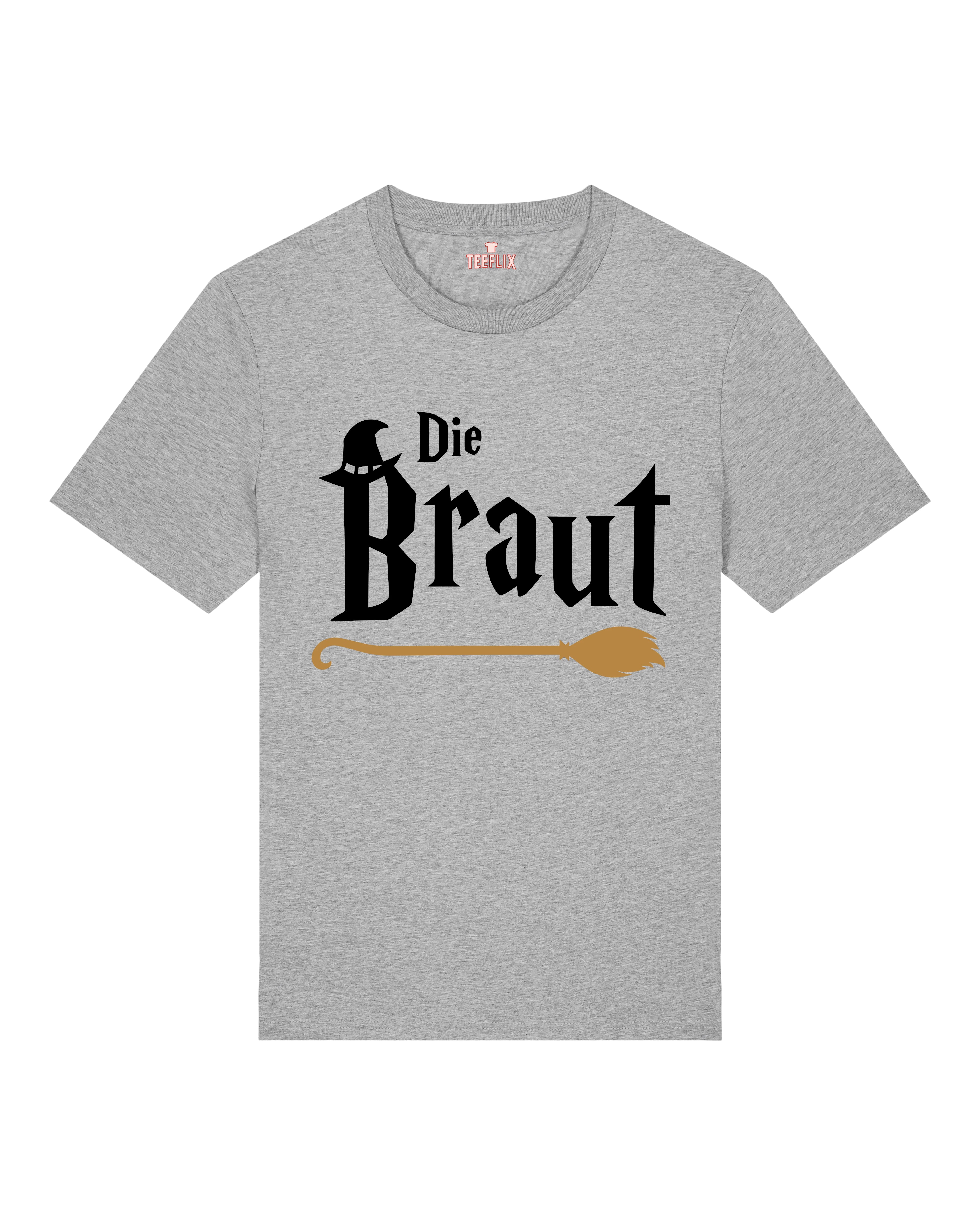 JGA Shirt Die Braut – Grau, Unisex Normal Fit
