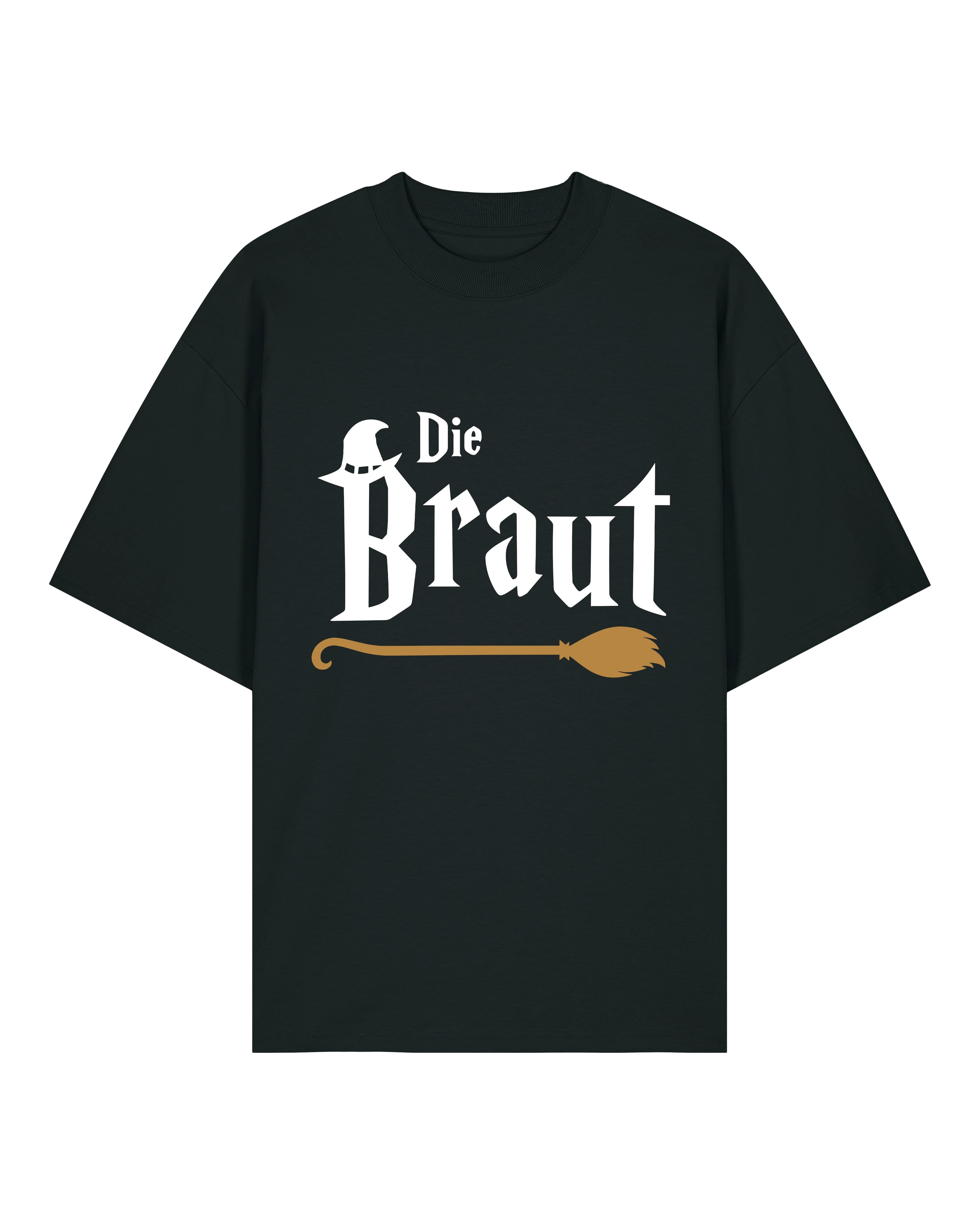 JGA Oversized Shirt Die Braut – Schwarz, Teeflix
