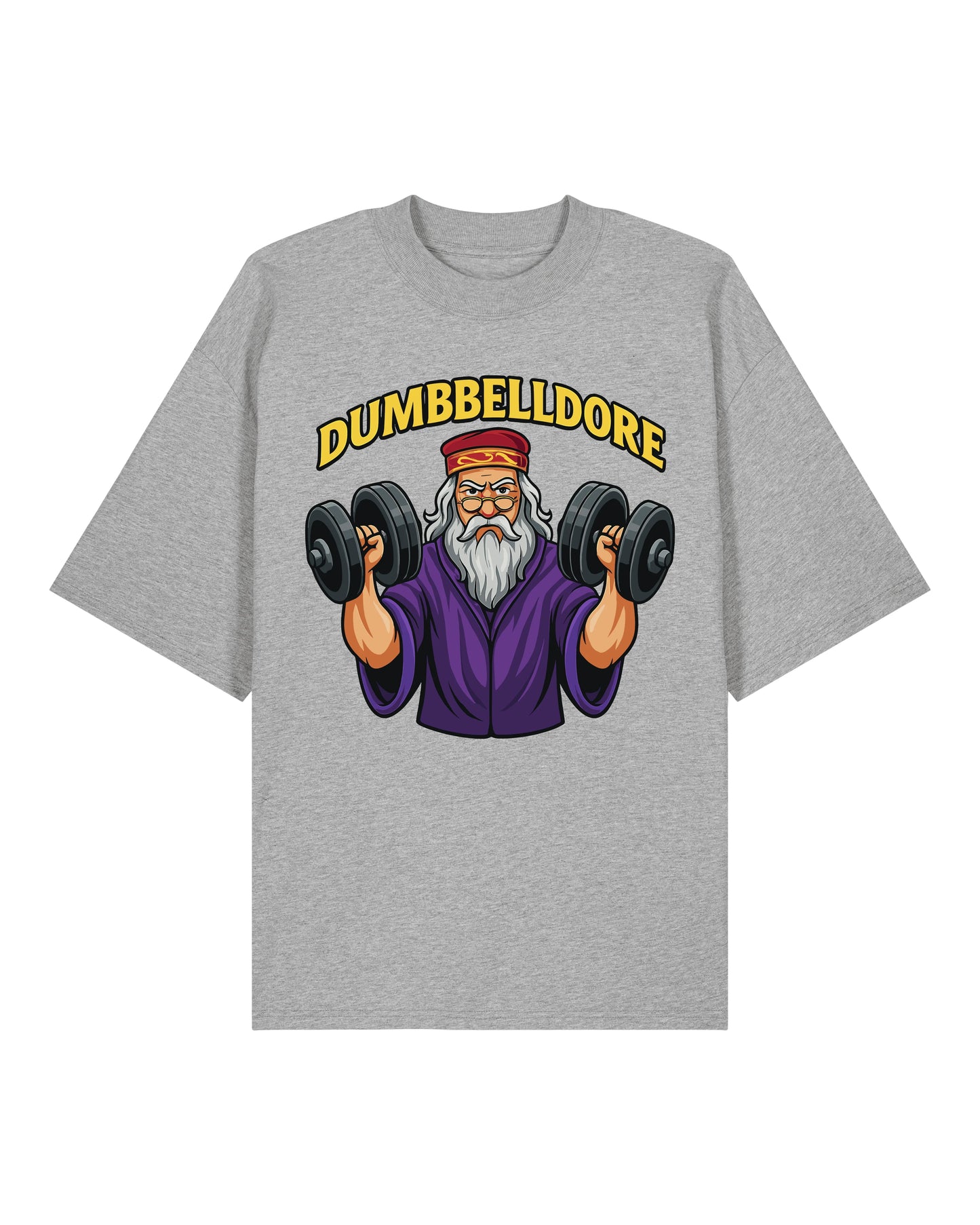 Dumbbelldore Shirt in Grau – Lustiges Gym Pump Cover für Bodybuilder – Teeflix